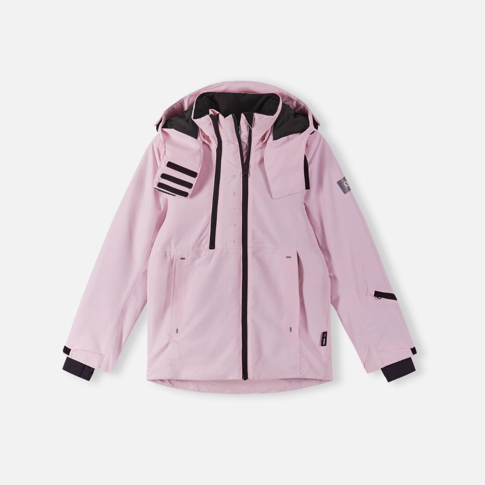 Reima Perille Girls Ski Jacket - Waterproof Winter Coat for Kids, Pale Rose - Warm Snow Jacket for Skiing, Snowboarding & Outdoor Activities