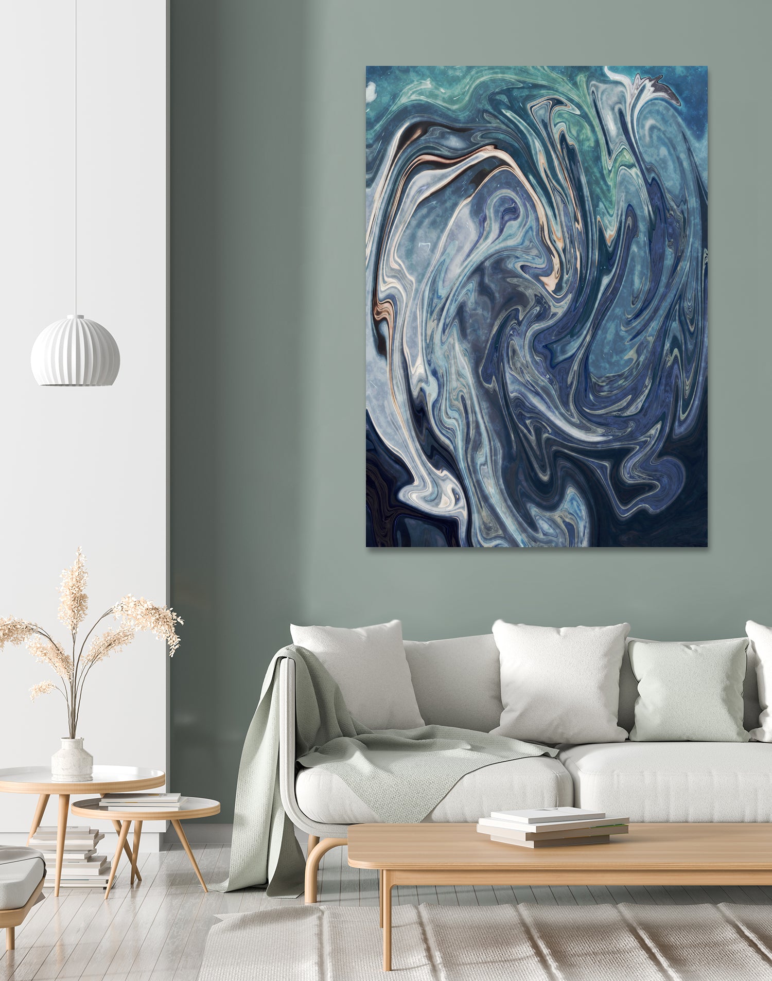 Abstract Marble Painting Wall Art - Modern Canvas Print for Home & Office Decor | Perfect for Living Room, Bedroom, or Gift