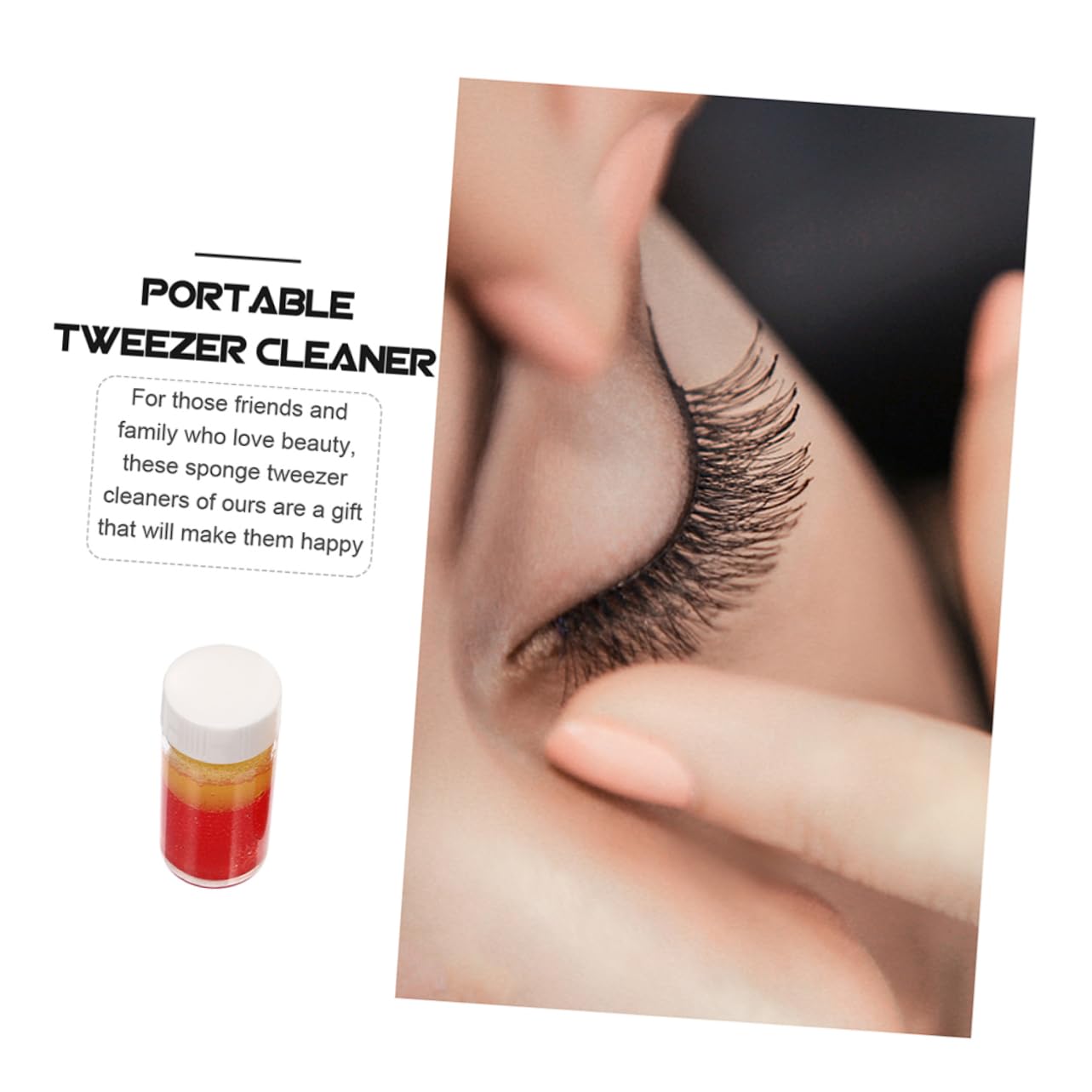 Professional MAGICLULU 6-Piece Tweezer Cleaner Set for Eyelash Extensions - Stainless Steel Lash Glue Remover Tools for Salon & Home Use - Perfect for Lash Artists, Beauty Professionals & DIY Makeup