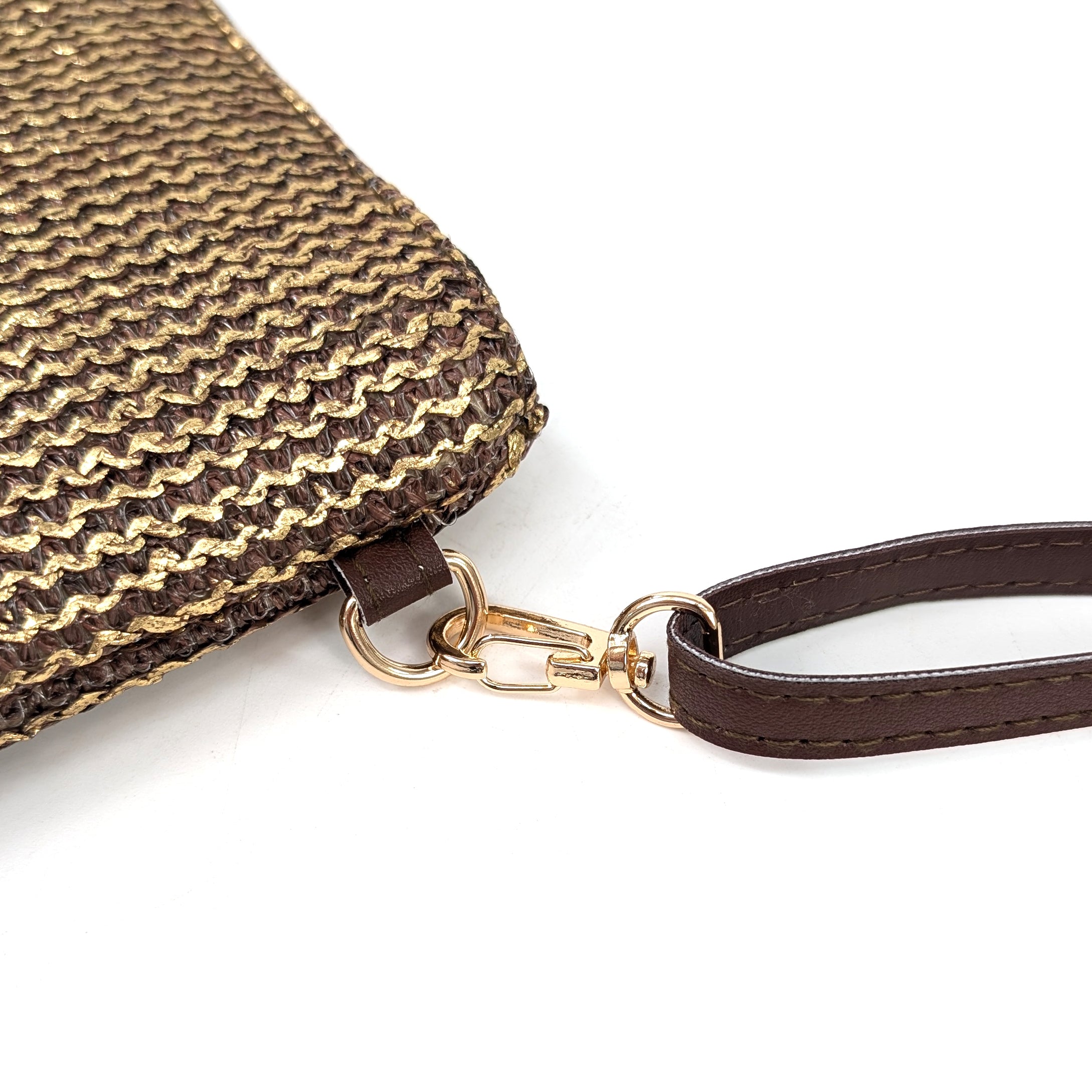Elegant Glitzy Tassel Clutch Bag in Chocolate Brown - Perfect for Evening Parties, Weddings & Special Occasions