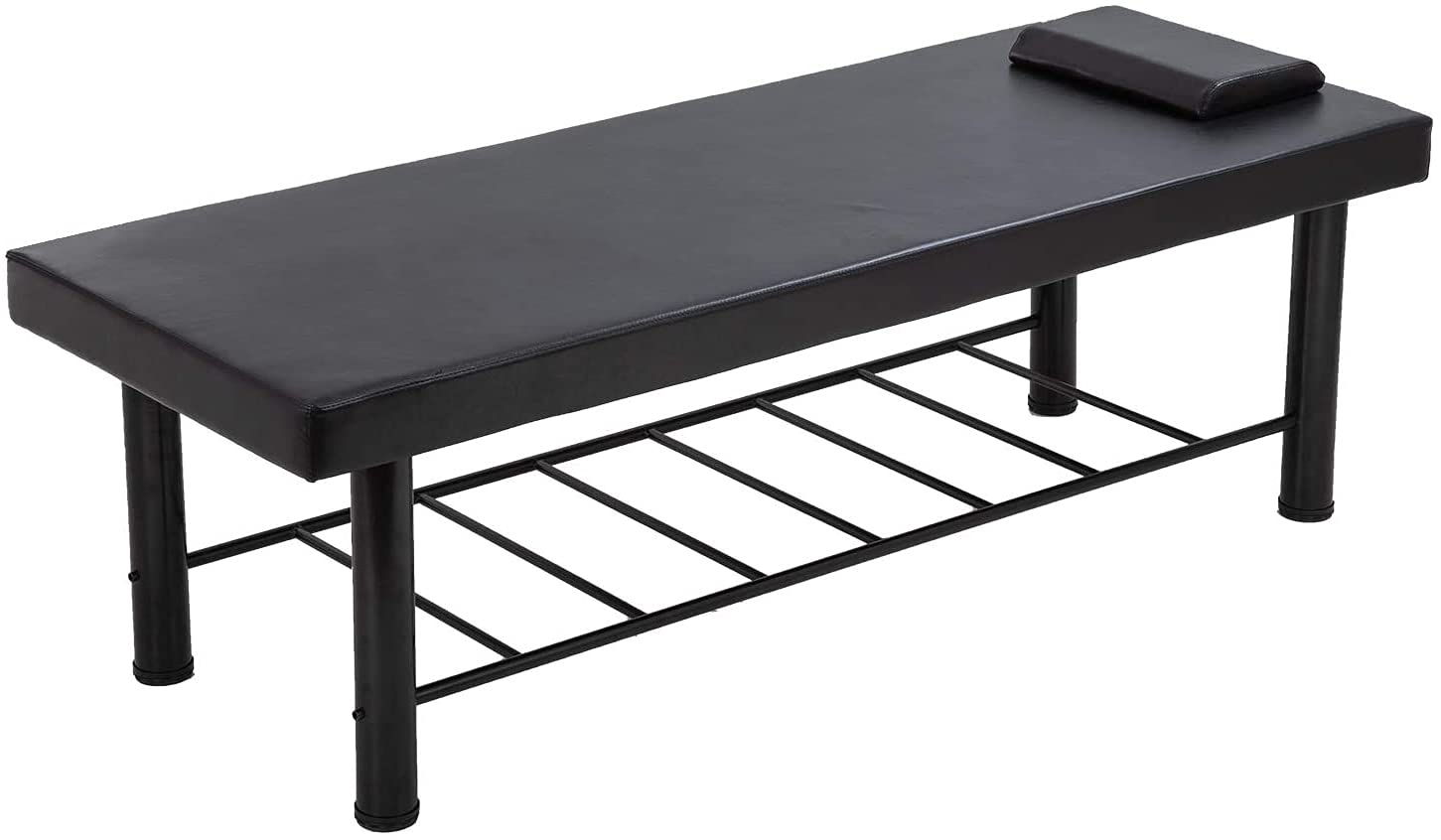 Professional Heavy Duty Metal Massage Table with Memory Foam & Storage - 75