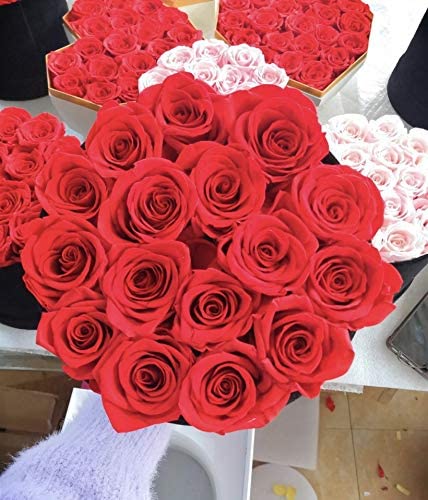 La Flora Preserved Roses Gift Box - 14-16 Long Lasting Roses That Stay Fresh for 1 Year | Perfect for Anniversaries, Valentine's Day, Weddings & Special Occasions