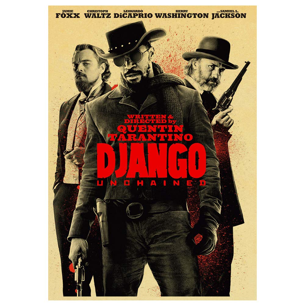 Django Unchained 1000 Piece Jigsaw Puzzle for Adults & Teens - Movie Poster Puzzle Game - Educational Brain Teaser & Stress Relief Toy - Fun Family Activity for Movie Nights & Relaxation