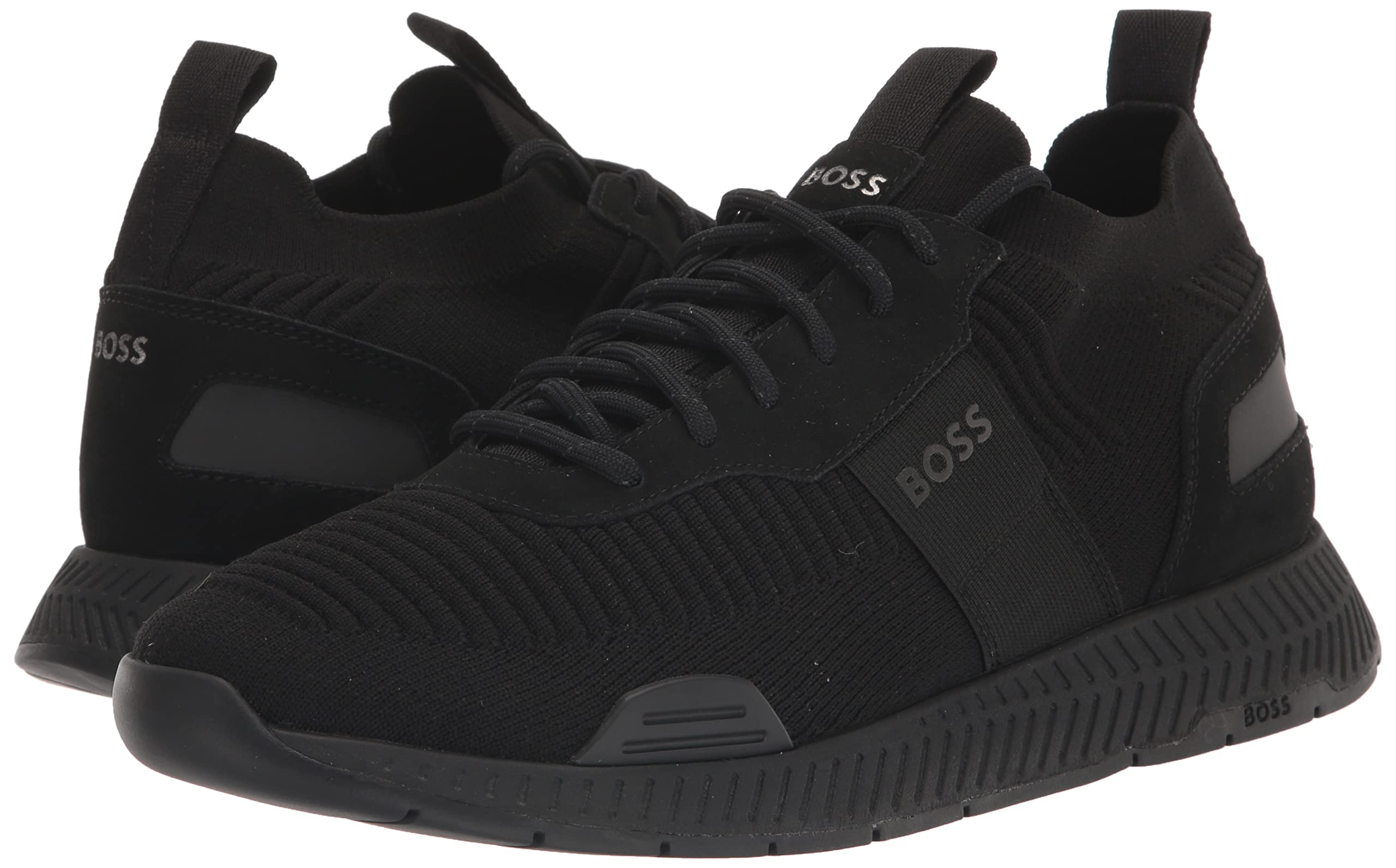 BOSS Men's Mesh Mix Running Sneakers - Lightweight Breathable Athletic Shoes for Jogging, Gym & Casual Wear - Comfortable Walking Shoes for Men