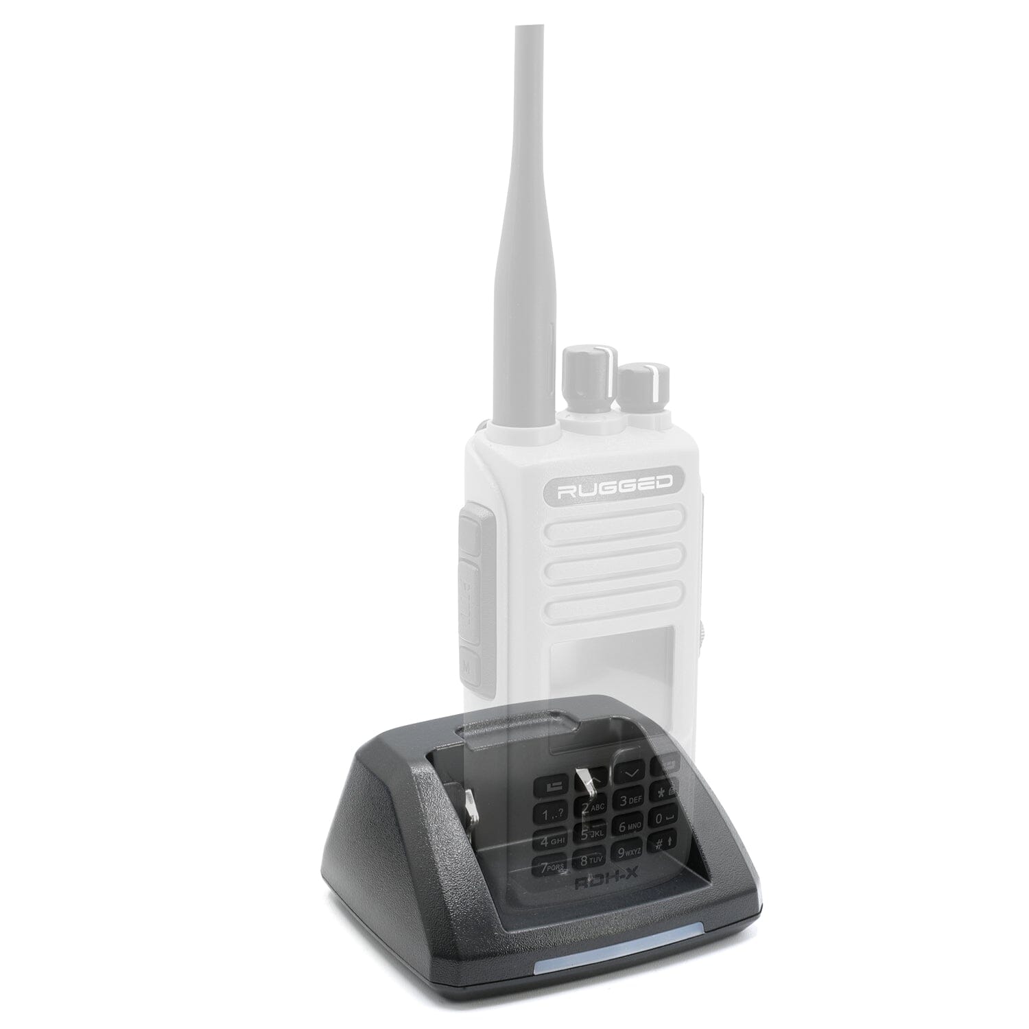 RDH X Handheld Radio Charging Cradle Base - Fast & Secure Charging Station for Two-Way Radios - Perfect for Security, Construction & Outdoor Communication