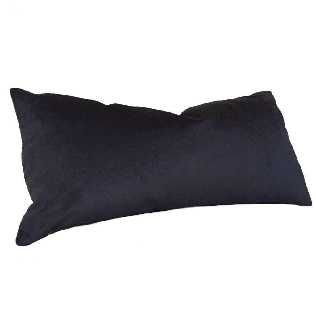 Premium Solid Black Libretto Microfiber Velvet Pillow Cover - Soft Luxury Cushion Case for Sofa, Bed & Home Decor (18x18 Inches)