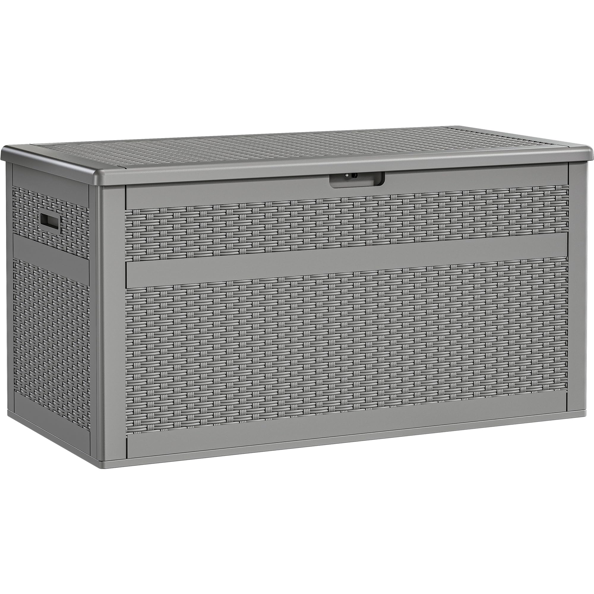 YITAHOME 230 Gallon Double-Wall Deck Box with Divider & Side Handles - Large Outdoor Storage Container for Patio Furniture Cushions, Garden Tools, Pool Accessories - Waterproof, Lockable, UV Resistant - Perfect for Backyard, Deck, and Poolside Organization