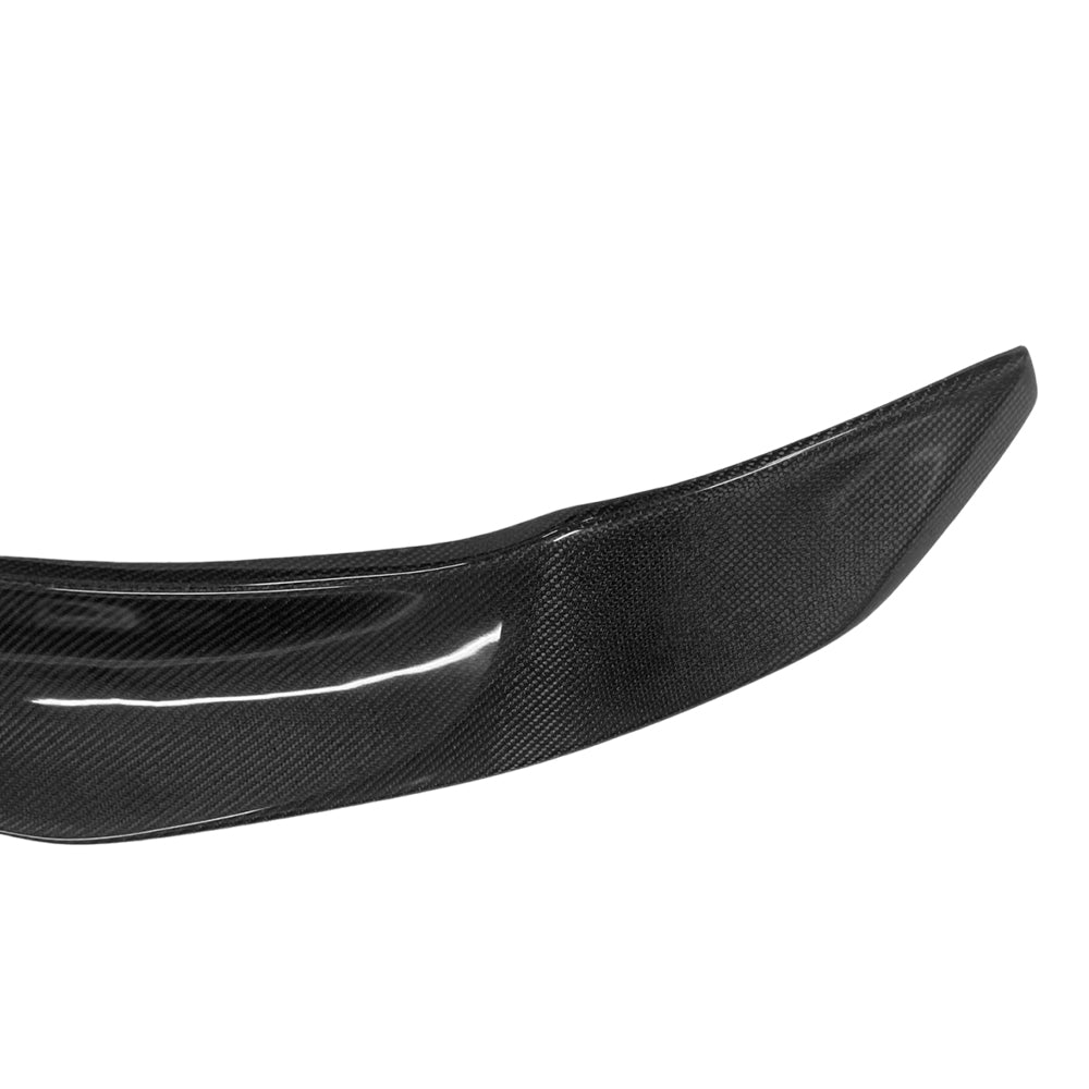 2025+ Tesla Model Y Juniper Carbon Fiber V Style Rear Wing Spoiler - High Performance Aerodynamic Body Kit Upgrade for Enhanced Stability & Style | Perfect for Racing, Car Shows & Street Performance