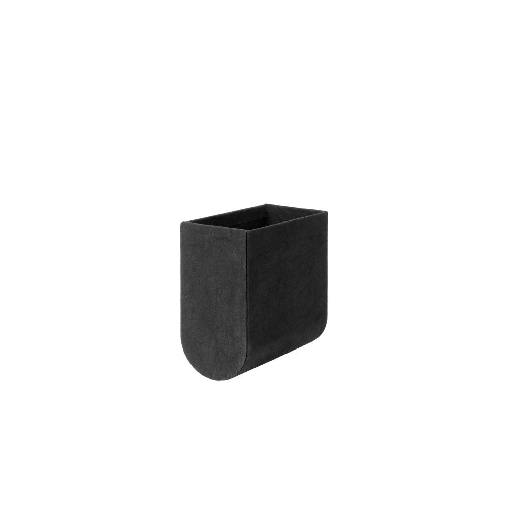 Kristina Dam Studio Small Black Curved Box - Minimalist Home Decor Storage for Jewelry, Keys & Office Supplies | Perfect for Living Room, Bedroom & Workspace Organization