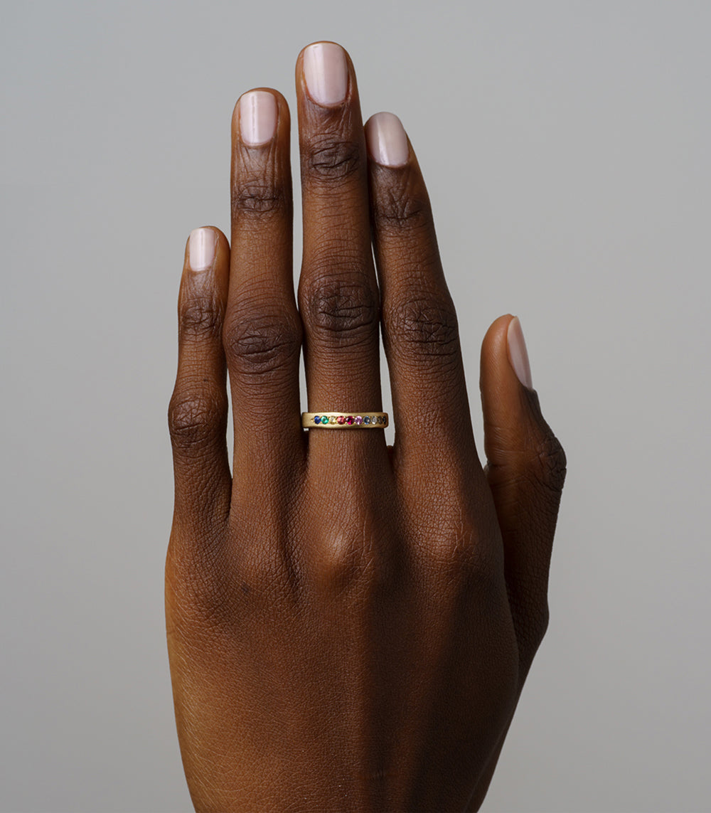 Stackable Rainbow Rings for LGBTQ Pride - Stylish & Meaningful Jewelry for Pride Events, Gifts & Self-Expression