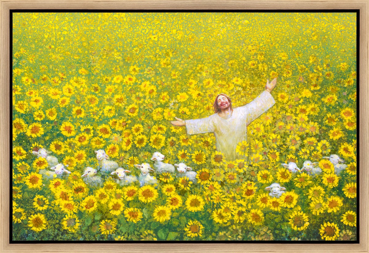 Be Glad and Rejoice Gallery Wrap Canvas Art - Inspirational Christian Wall Decor for Home, Office & Church - Perfect for Living Room, Bedroom & Gift Giving
