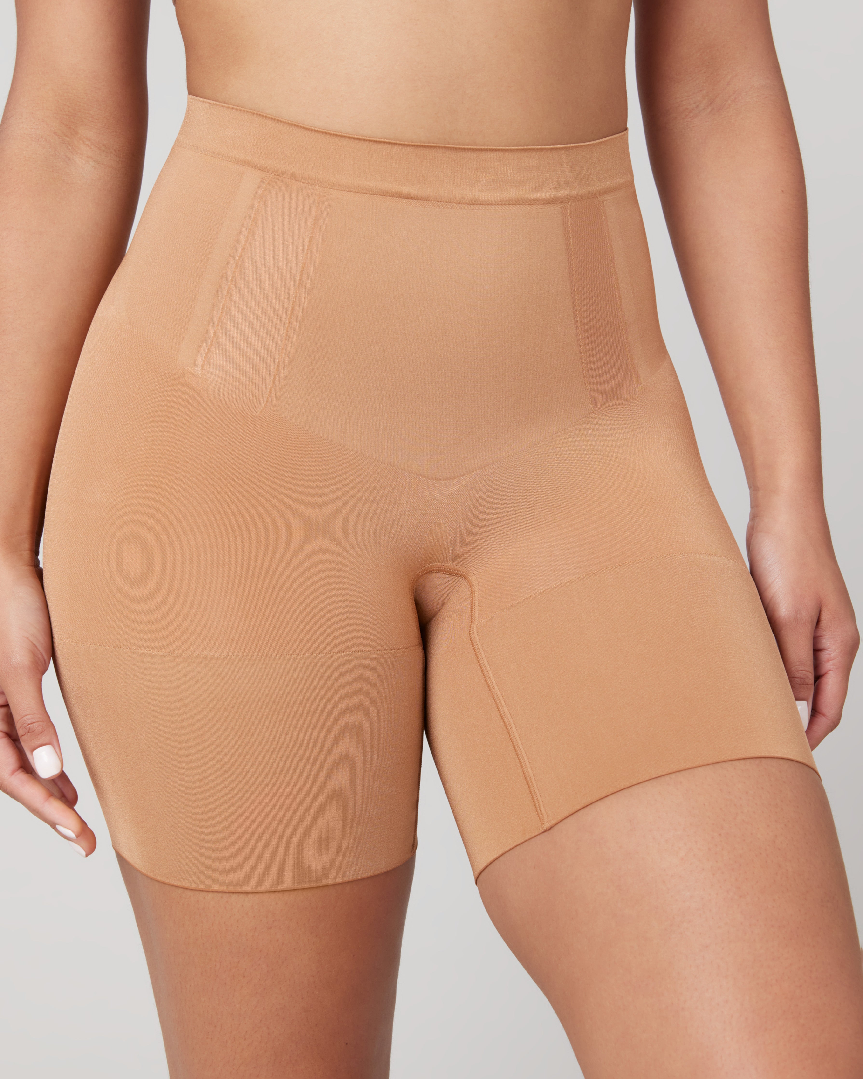 SPANX Sculpt OnCore Mid Thigh Shorts - High Waist Shaping Shorts for Women | Tummy Control & Thigh Slimming | Perfect for Workout, Yoga & Everyday Wear