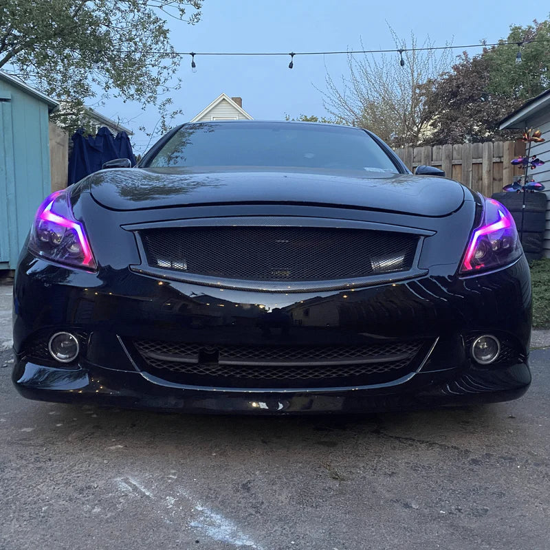 Infiniti G37 Multicolor LED Headlights - Compatible with 2010-2013 Models | Upgrade Your Car Lighting for Night Driving & Custom Style