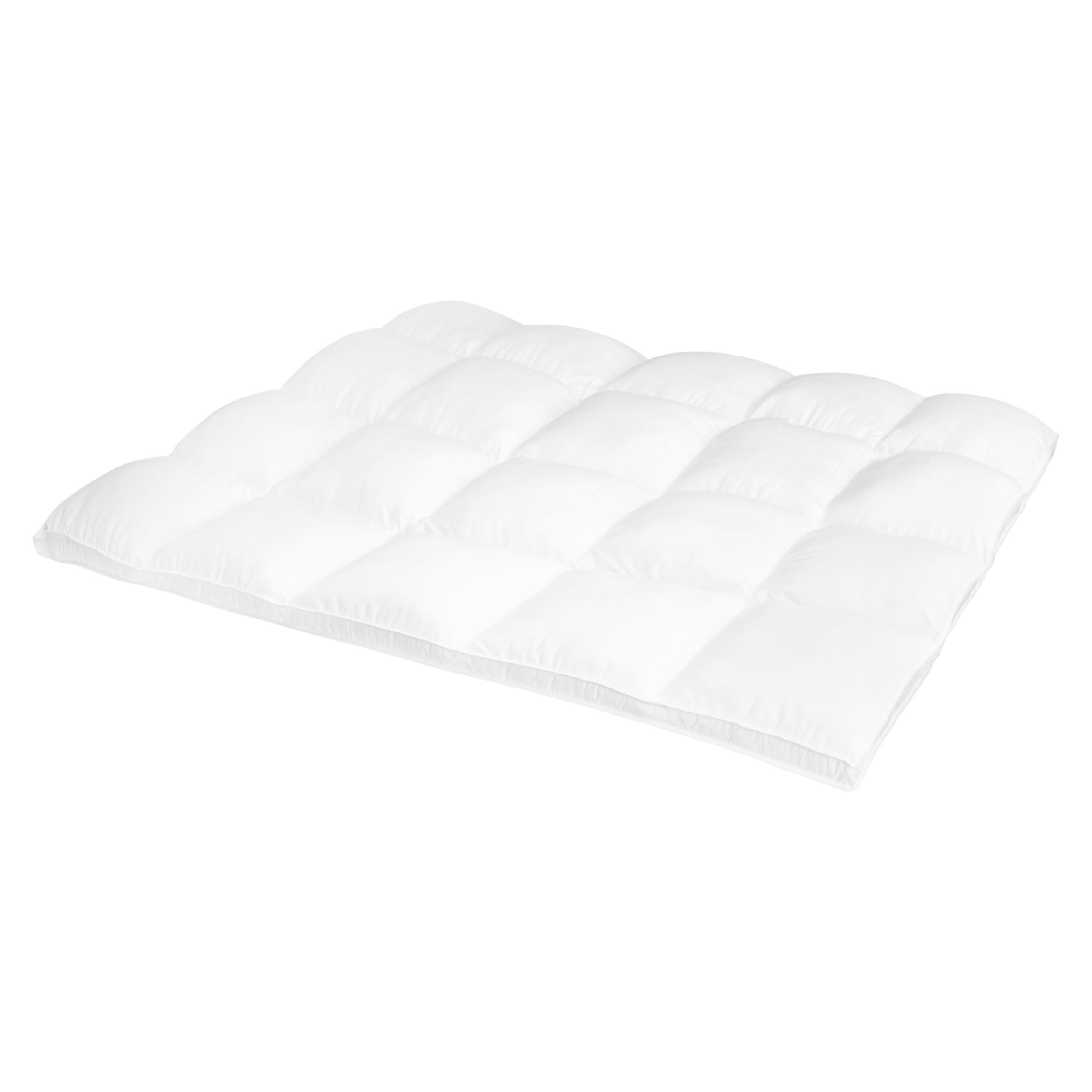 Hypoallergenic Down Alternative 2 Inch Deep Mattress Topper Cover - Breathable & Comfortable for Allergy Relief, Perfect for Bedroom, Guest Room & Dorm Use