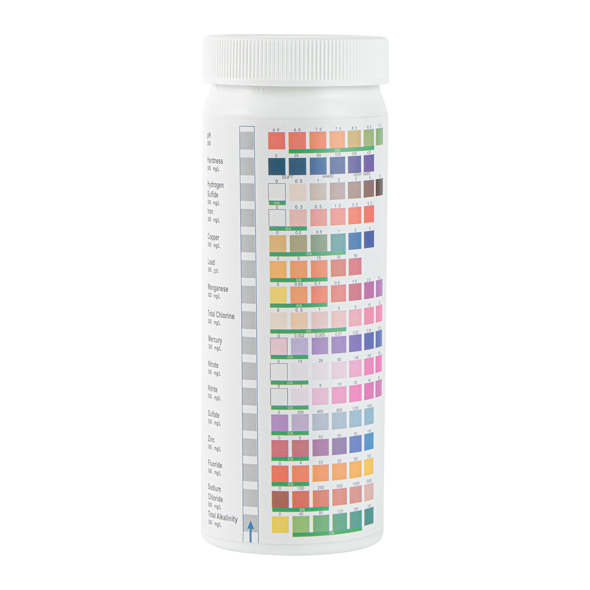 17 in 1 Premium Drinking Water Test Kit - 100 Strips with 2 Bacteria Tests | Home, Camping & Emergency Water Safety Testing