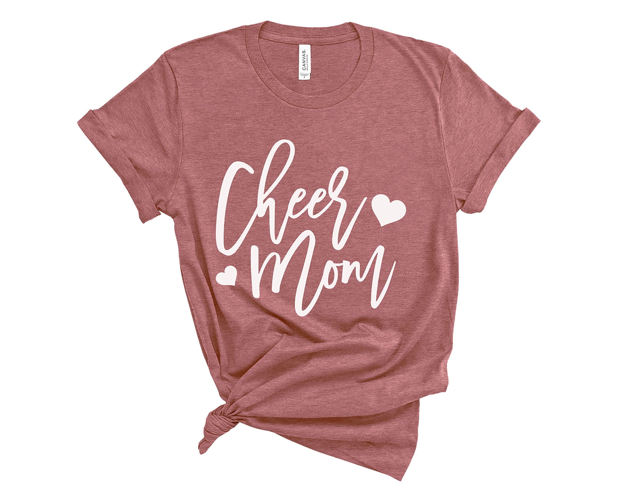 Cheer Mom T-Shirt - Perfect Mother's Day & Birthday Gift for Women - Comfortable Cotton Tee for Cheerleading Moms, Sports Events & Casual Wear