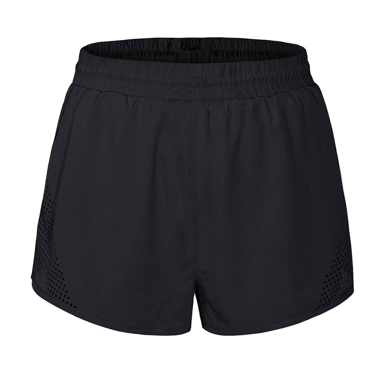 Women's Biker Shorts with Pockets - High Waist Yoga Shorts with Liner & Floral Skirt Detail - Perfect for Workouts, Cycling, Yoga & Summer Activities