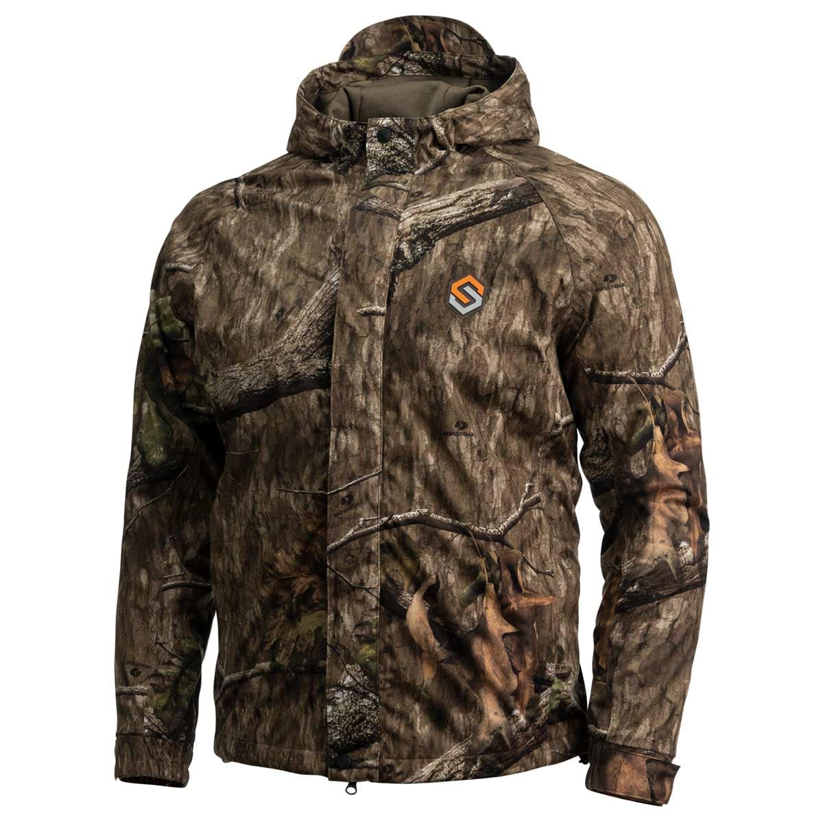 ScentLok Vapour Midweight Waterproof Camo Hunting Jacket for Men - Lightweight Breathable Rain Jacket for Deer Hunting & Outdoor Adventures