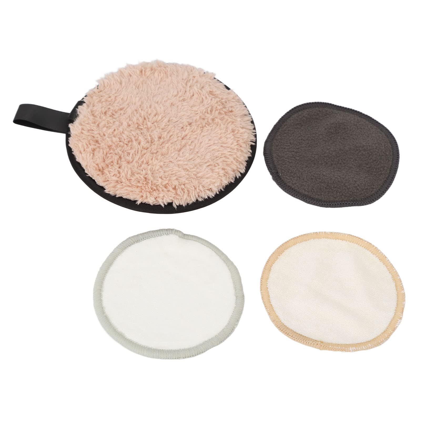Soft Washable Makeup Remover Pads 4pcs - Skin Friendly for Home & Travel