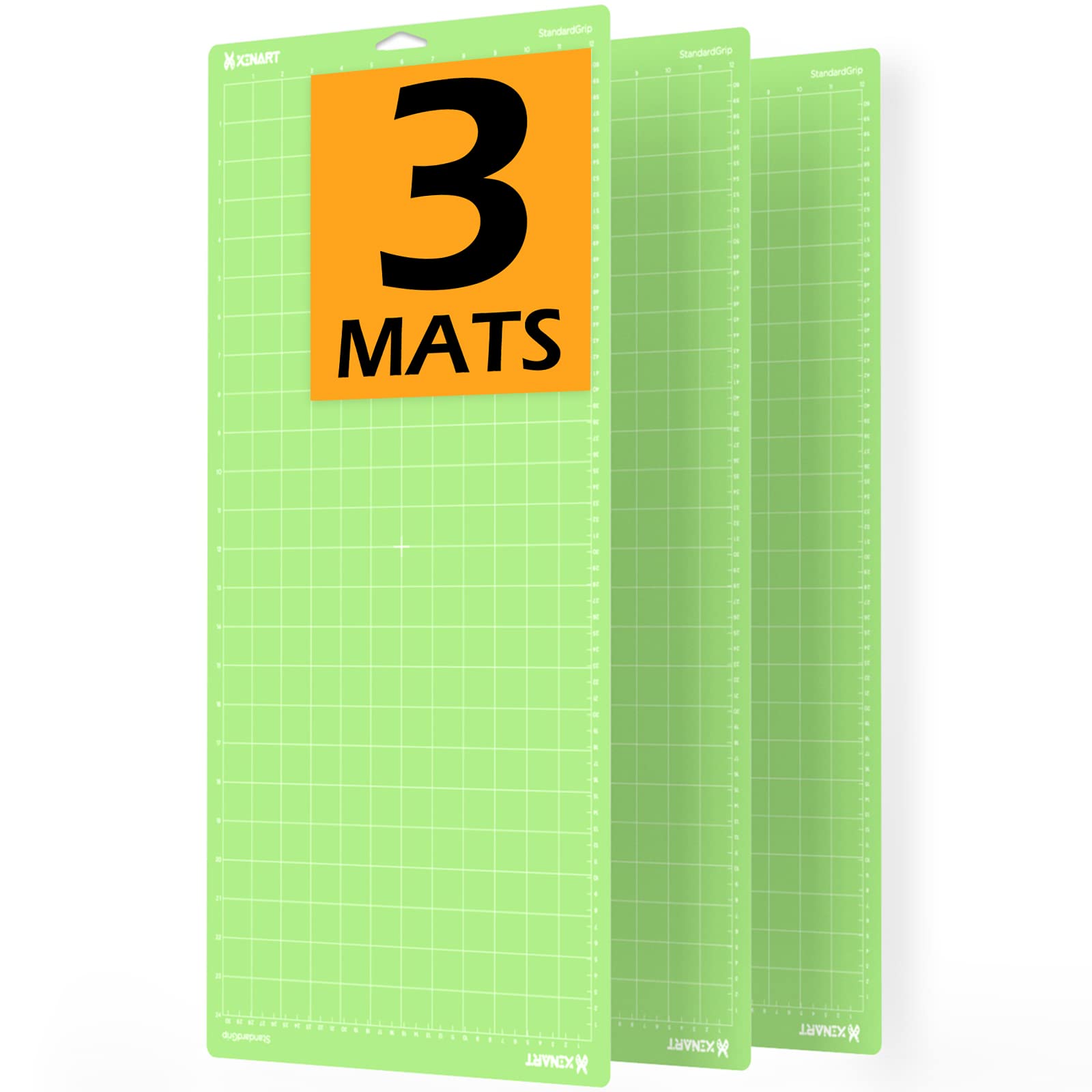 Premium 12x24 Inch Green StandardGrip Cutting Mat - Compatible with Cricut Maker 3, Maker, Explore 3 & Air 2 - Durable Quilting Replacement Mat for DIY Crafts, Scrapbooking & Vinyl Projects