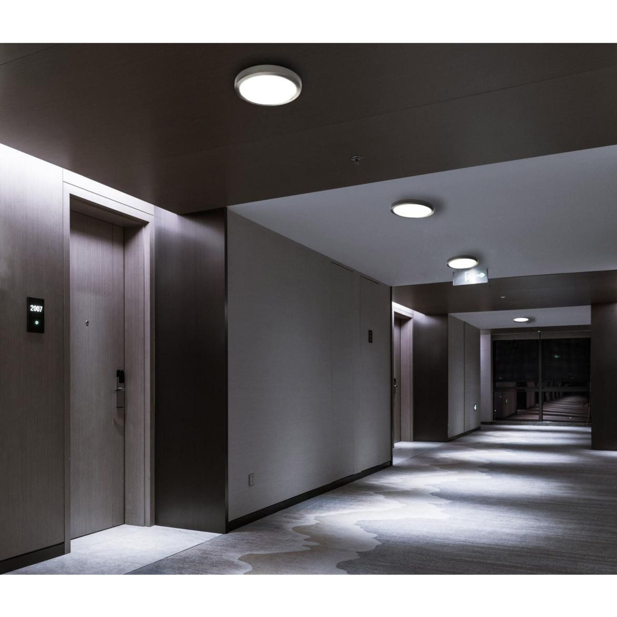 13 Inch Round Flush Mount LED Retrofit Kit - 4200 Lumens, Dimmable, Selectable CCT (3000K-5000K), 120-277V - Perfect for Kitchen, Bathroom, Garage & Commercial Lighting