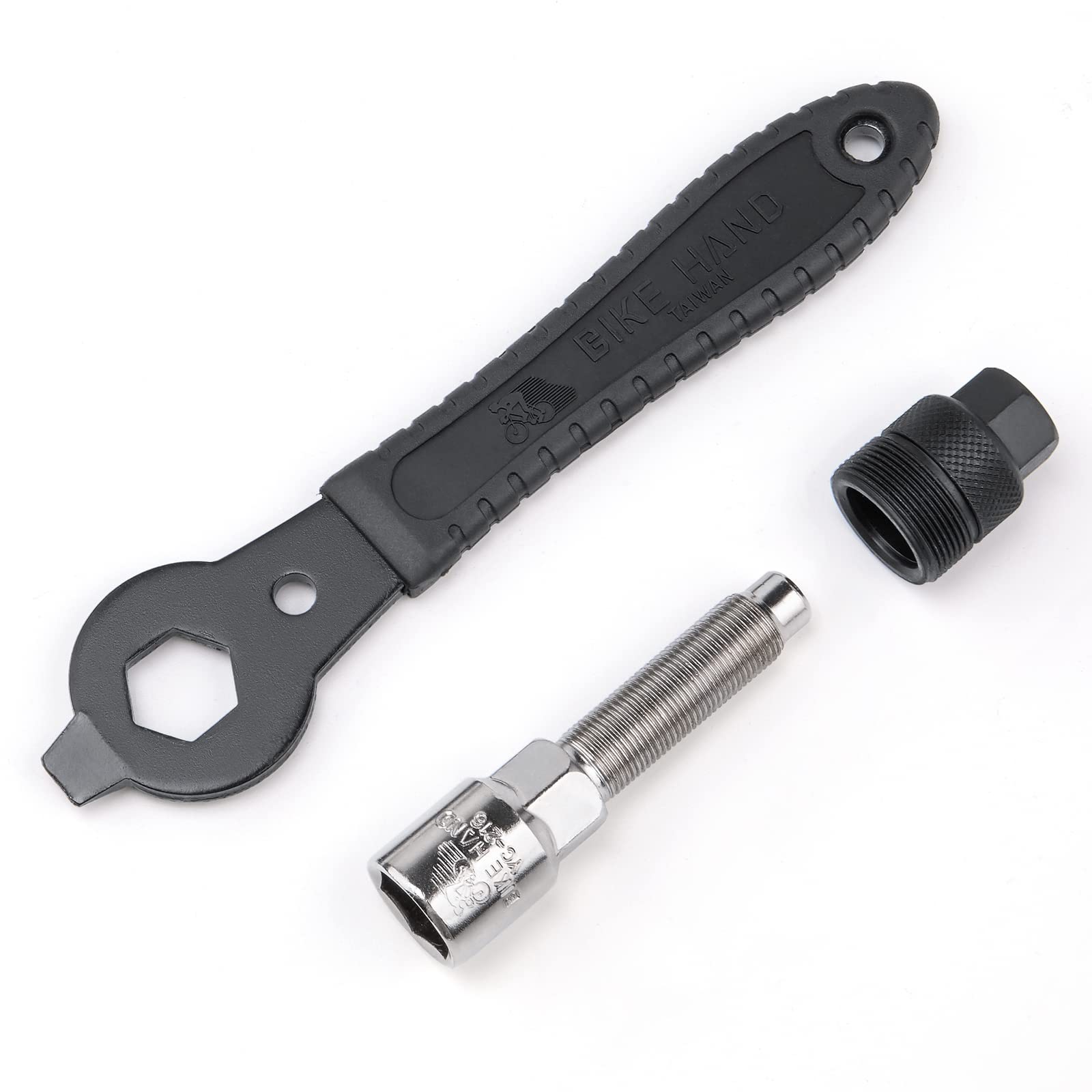 Professional Bike Crank Extractor & Bottom Bracket Remover Tool Kit with 16mm Spanner Wrench - Durable Bicycle Crank Arm Puller for Bike Maintenance & Repair - Perfect for Home Mechanics & Professional Bike Shops