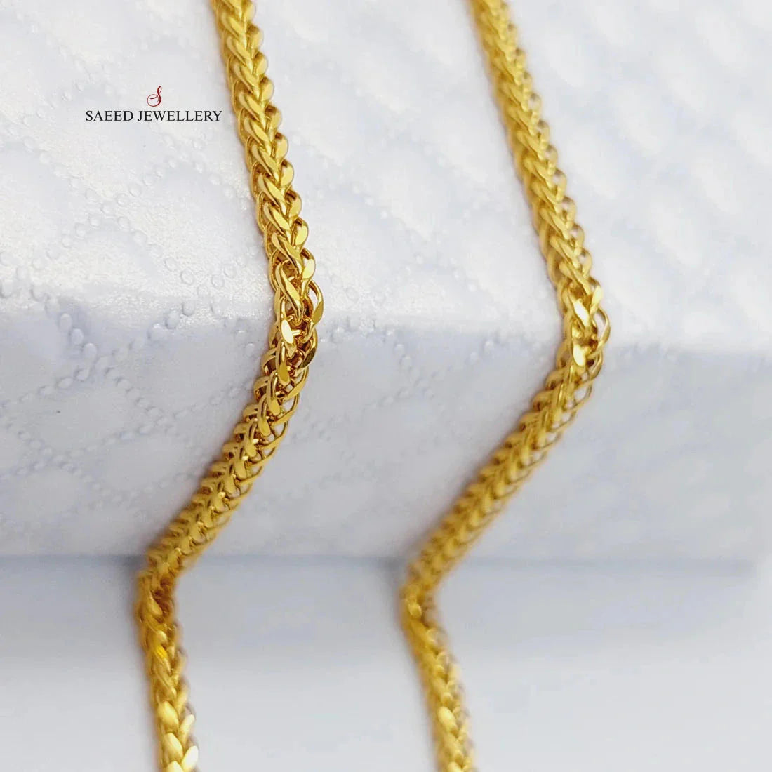 4mm Franco Chain Necklace 60cm Gold Plated Stainless Steel Cuban Link Chain for Men & Women - Perfect for Layering, Gifting, and Everyday Wear