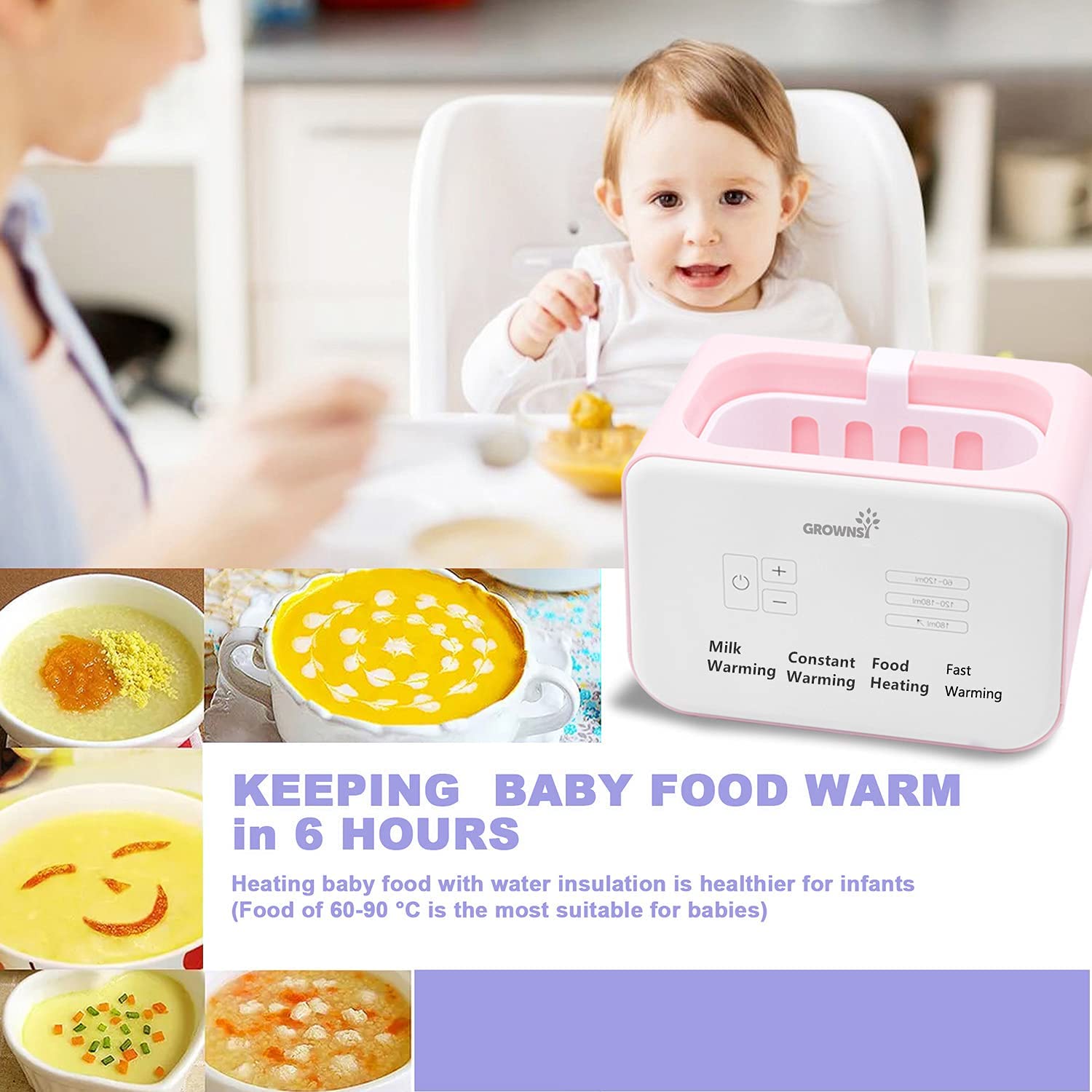 Best Baby Bottle Warmer & Double Bottle Warmer - Fast Heating for Breast Milk & Formula - Perfect for Home, Travel & Daycare Use