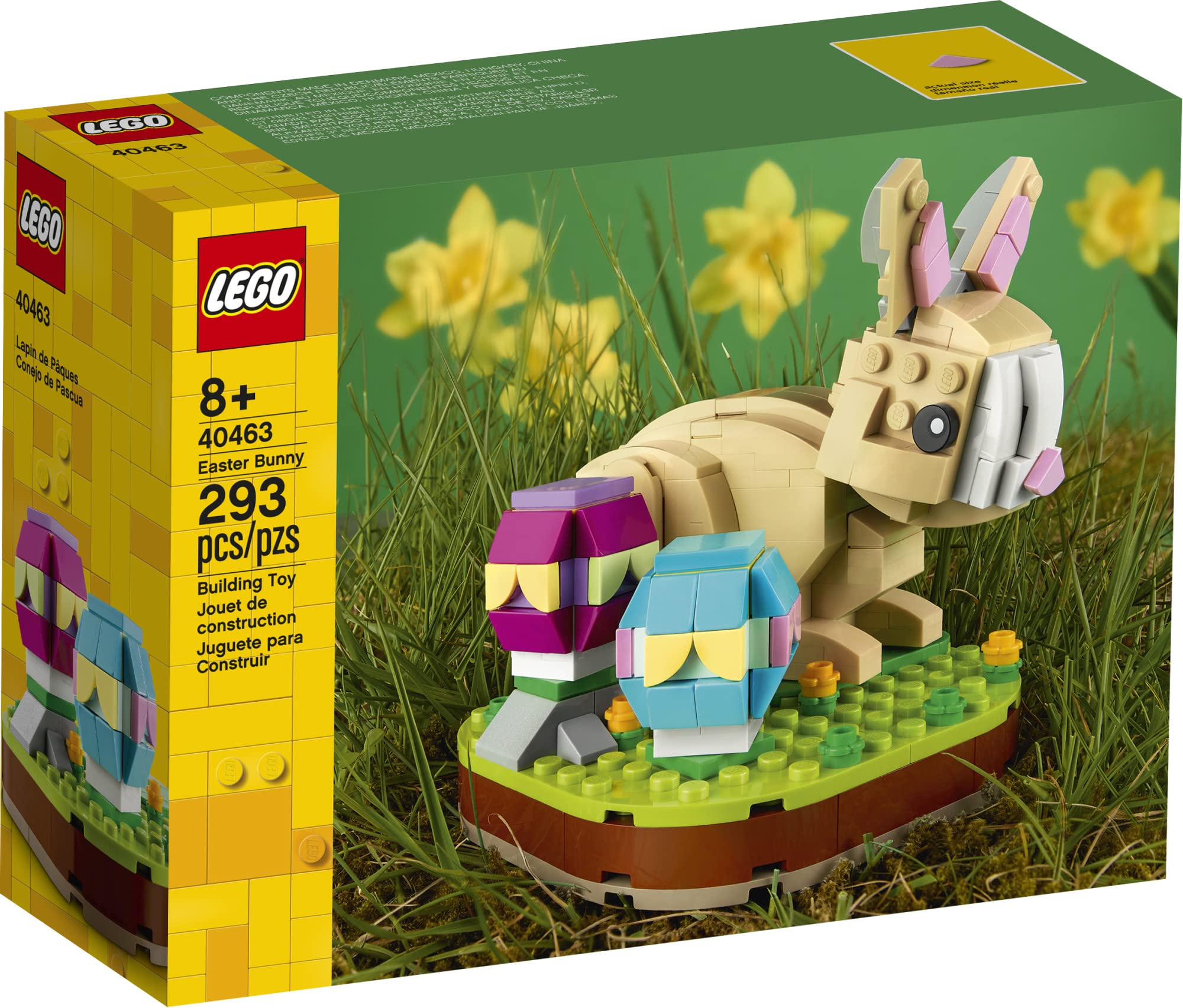 LEGO 40463 Easter Bunny Building Kit - 293 Pieces for Creative Play | Perfect for Easter Decorations, Gift Giving & Family Bonding Activities