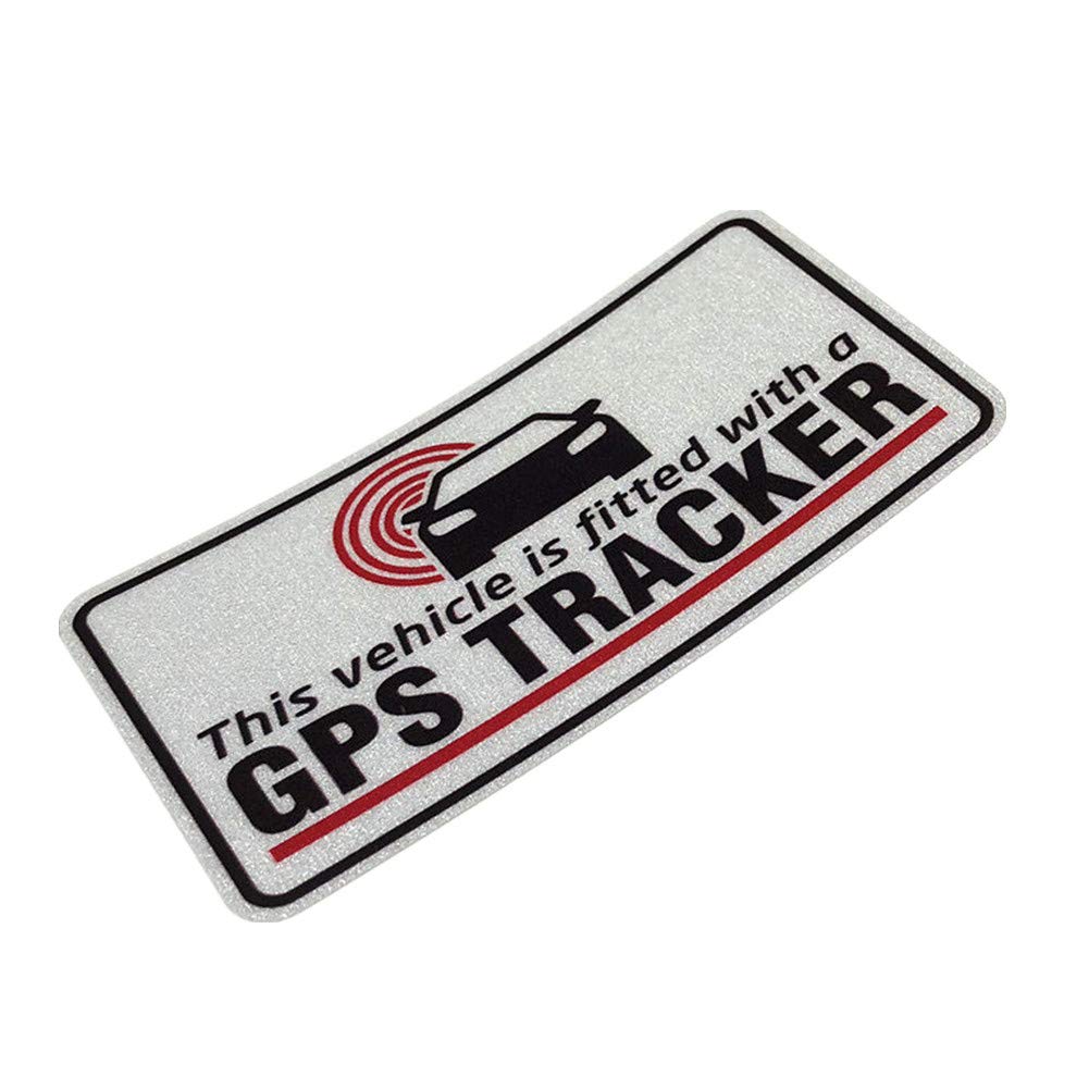 2PCS Waterproof Car Stickers with GPS Tracker - for Vehicles & Motorbikes (10x5cm) - Perfect for Outdoor Adventures
