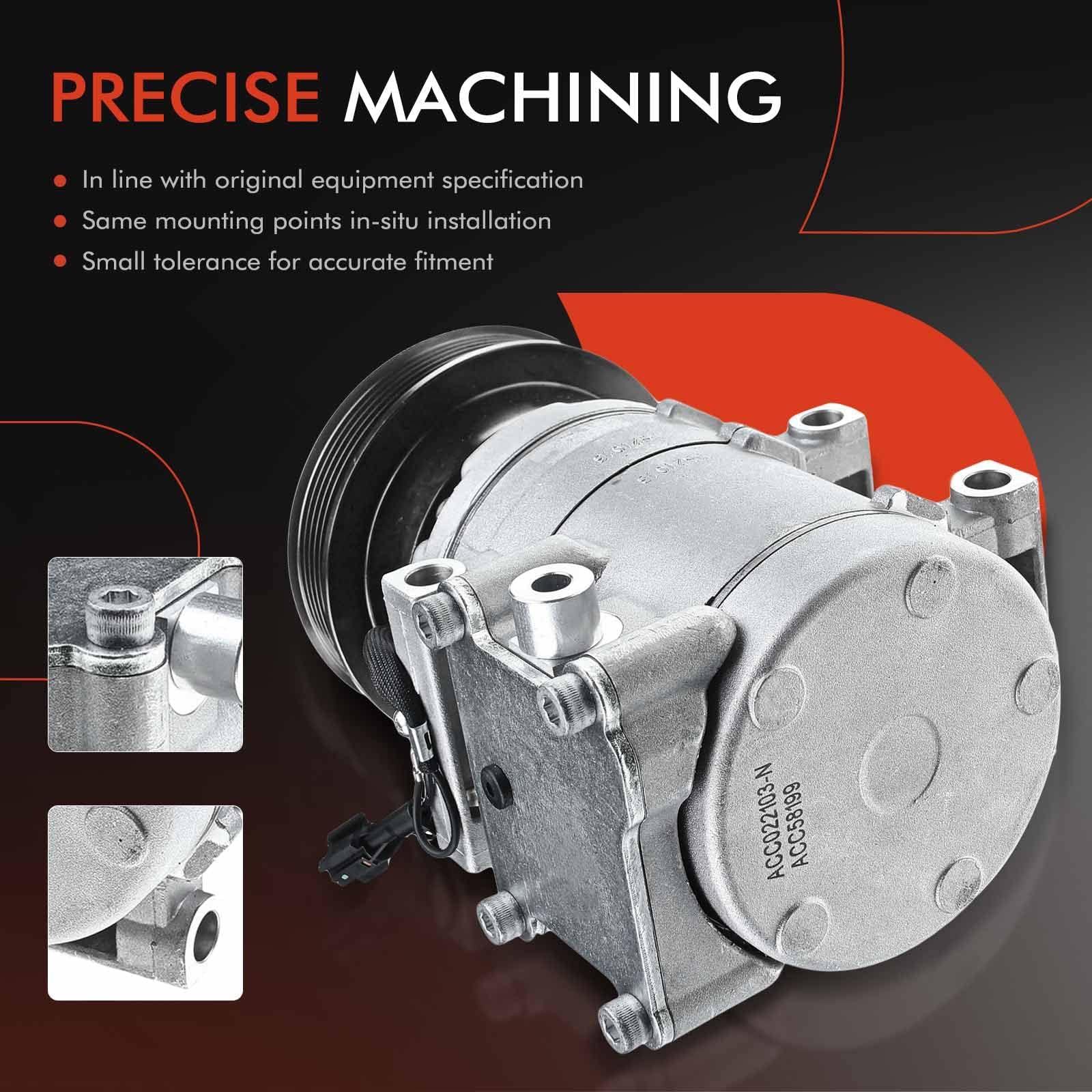 Premium AC Compressor with Clutch for Hyundai Tiburon 2.7L 2003-2008 | High-Performance Air Conditioning Replacement Part | Perfect for Summer Cooling & Car Maintenance