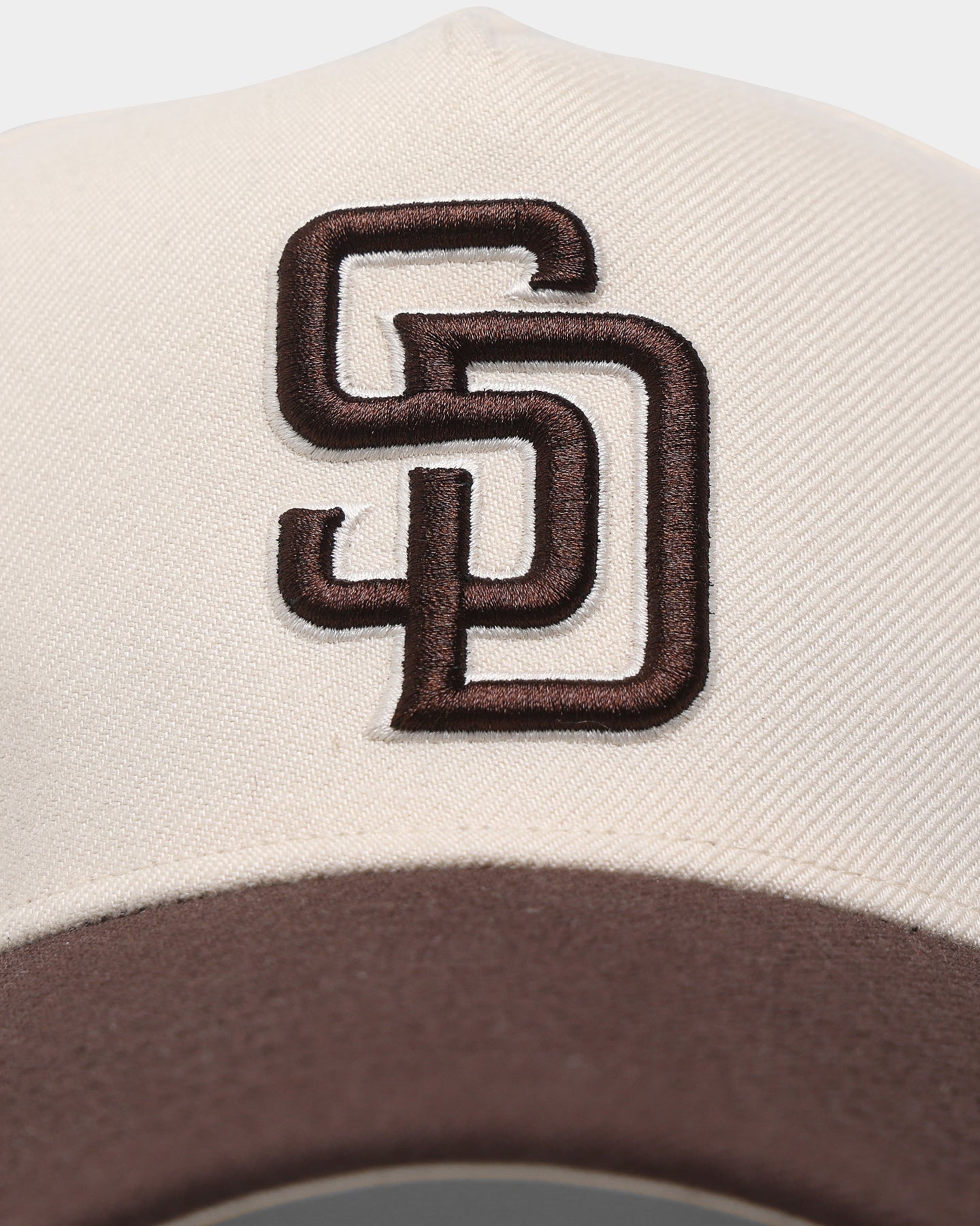 47 Brand San Diego Padres 'Cookies & Cream' Replica MVP DT Snapback Hat - Natural/Brown Adjustable Baseball Cap for Men & Women - Perfect for Games, Casual Wear & Sports Fans
