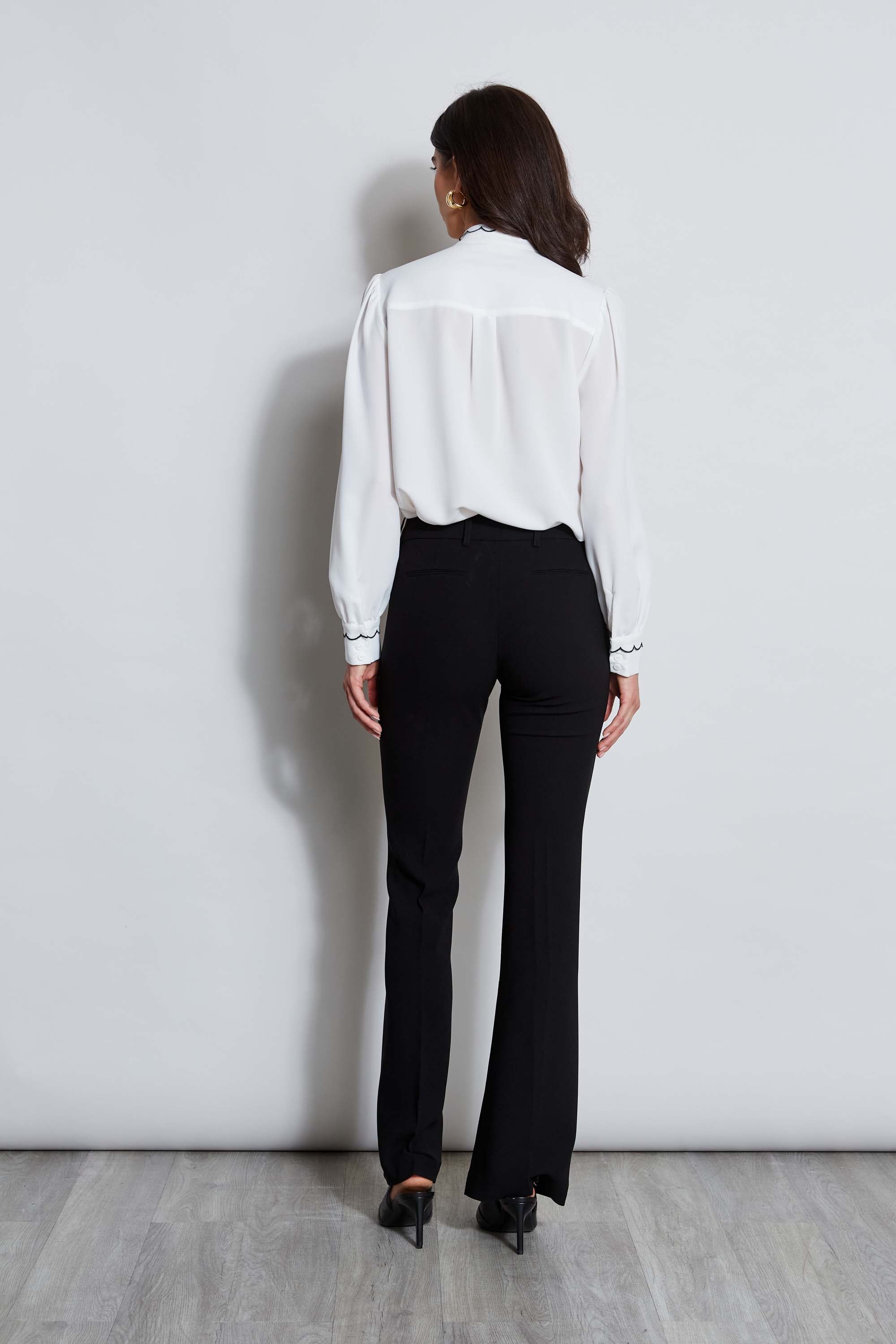 Stylish Scallop Button Down Shirt for Women - Casual & Office Wear - Perfect for Work, Date Night & Summer Outfits