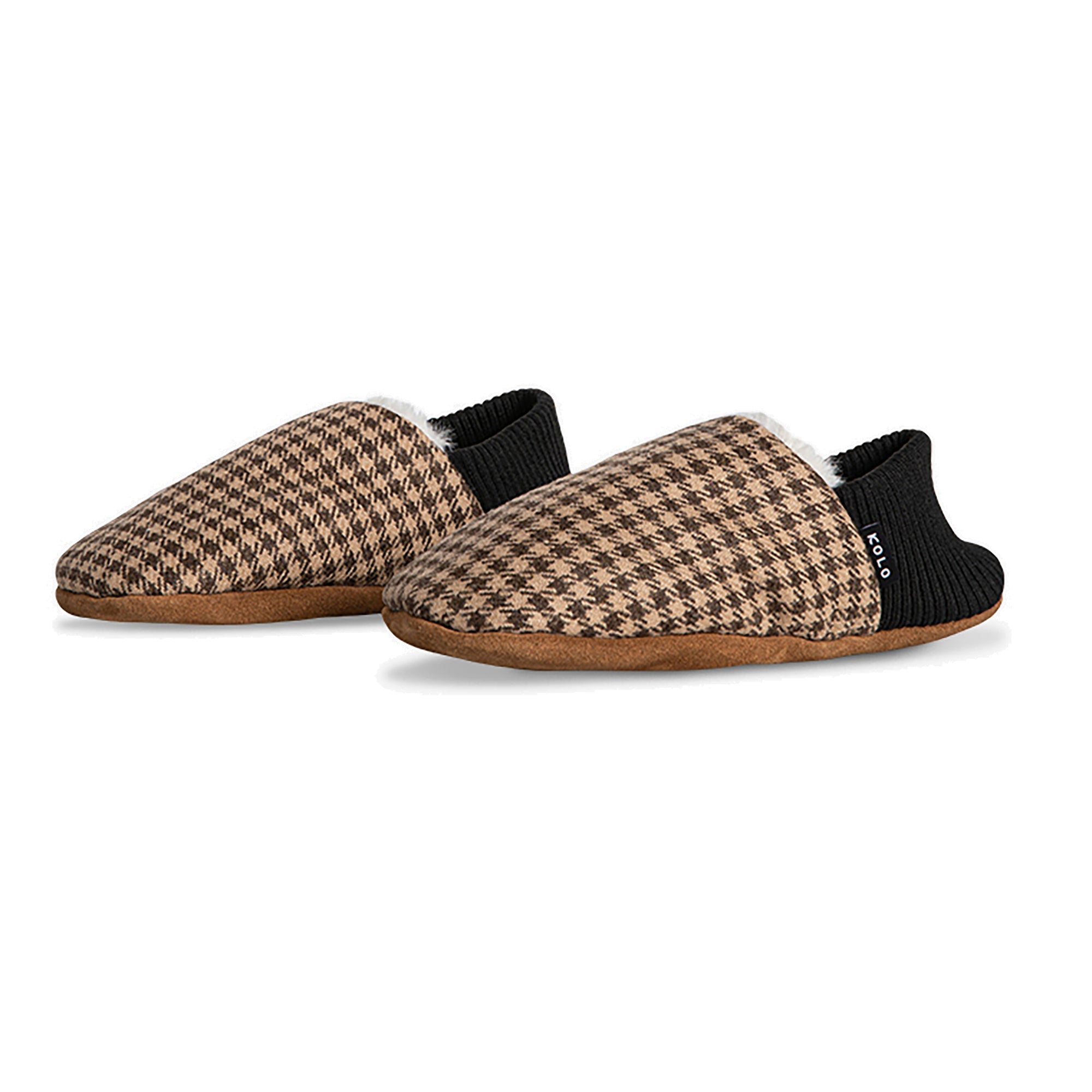 Finn Tweed House Shoes - Warm Fur Lined Indoor Slippers for Men & Women - Cozy Home Comfort for Winter & Relaxation