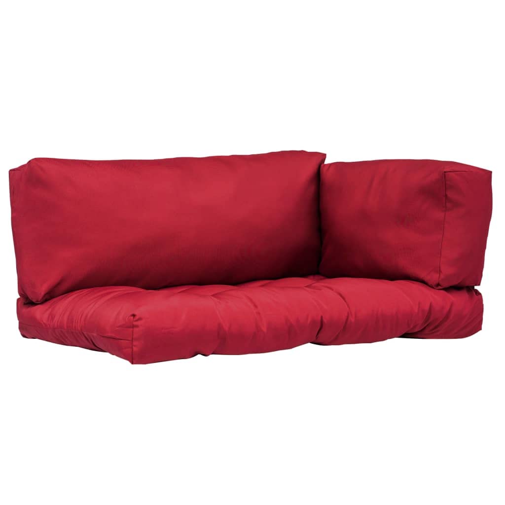FAMIROSA 3-Piece Red Polyester Pallet Cushions Set - Comfortable & Durable for Warehouse, Shipping, and Industrial Use