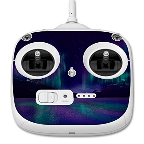 DJI Phantom 3 Standard Drone Skin Wrap - Aurora Borealis Design Protective Sticker for Controller & Quadcopter | Durable Vinyl Decal for Customization & Scratch Protection | Perfect for Outdoor Aerial Photography & Drone Enthusiasts