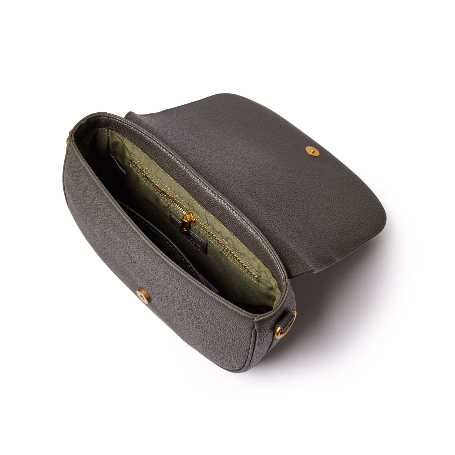 Large Pebble Shoulder Bag in Olive Green - Stylish & Spacious Crossbody Purse for Women, Perfect for Work, Travel & Everyday Use