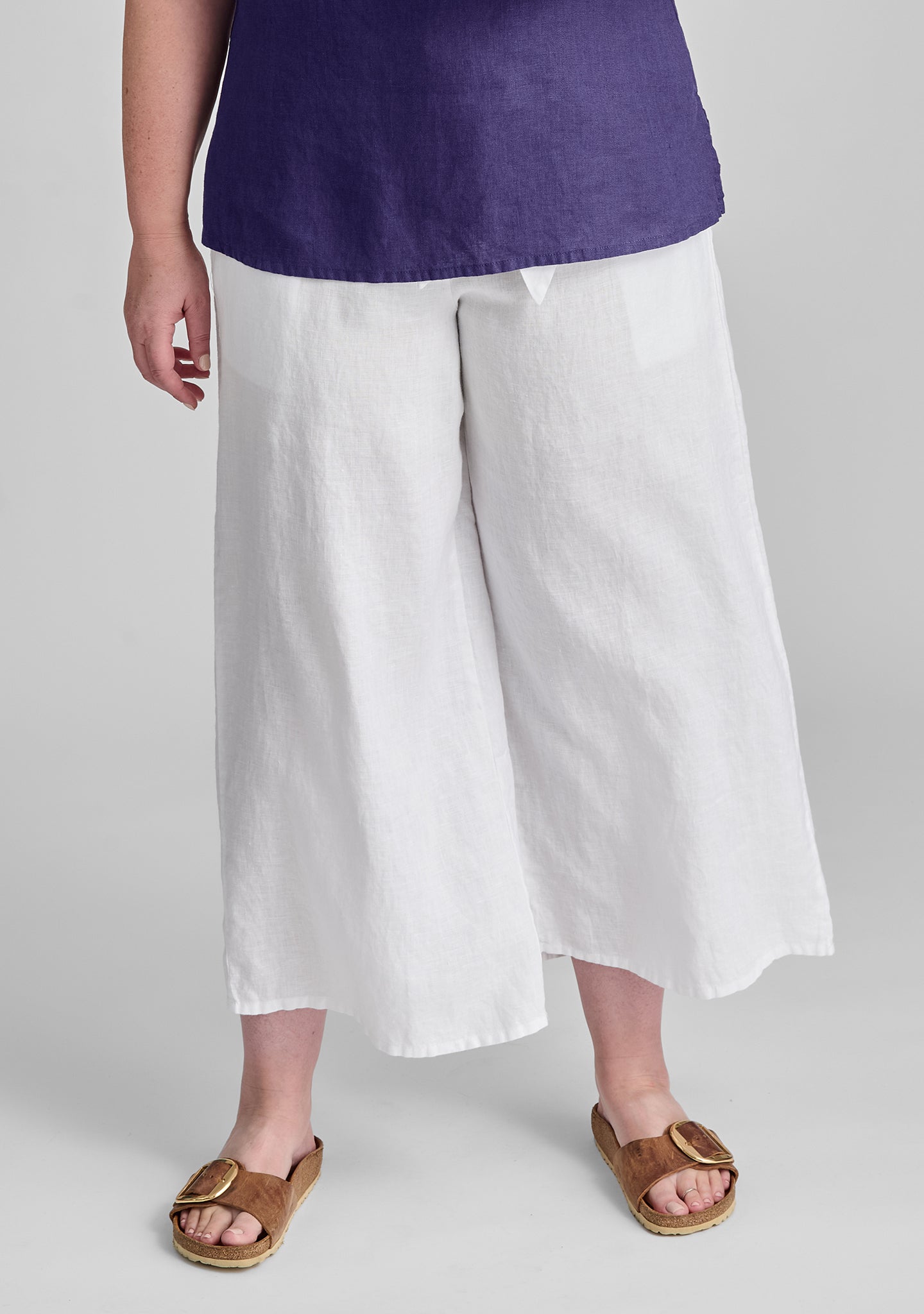 Obi Pant Linen Tie Pants for Women - Comfortable High Waisted Loose Fit Trousers for Summer, Beach, Yoga and Casual Wear