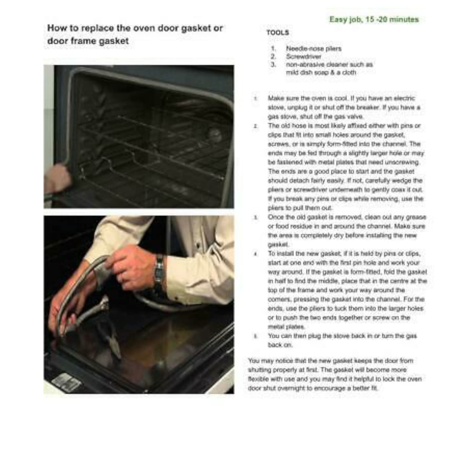 GLOB PRO SOLUTIONS 318053126 Microwave Oven Door Gasket Replacement - Compatible with Frigidaire & Kenmore 318053126 - Heavy Duty Seal for Better Insulation - Perfect for Kitchen Appliance Repair and Maintenance
