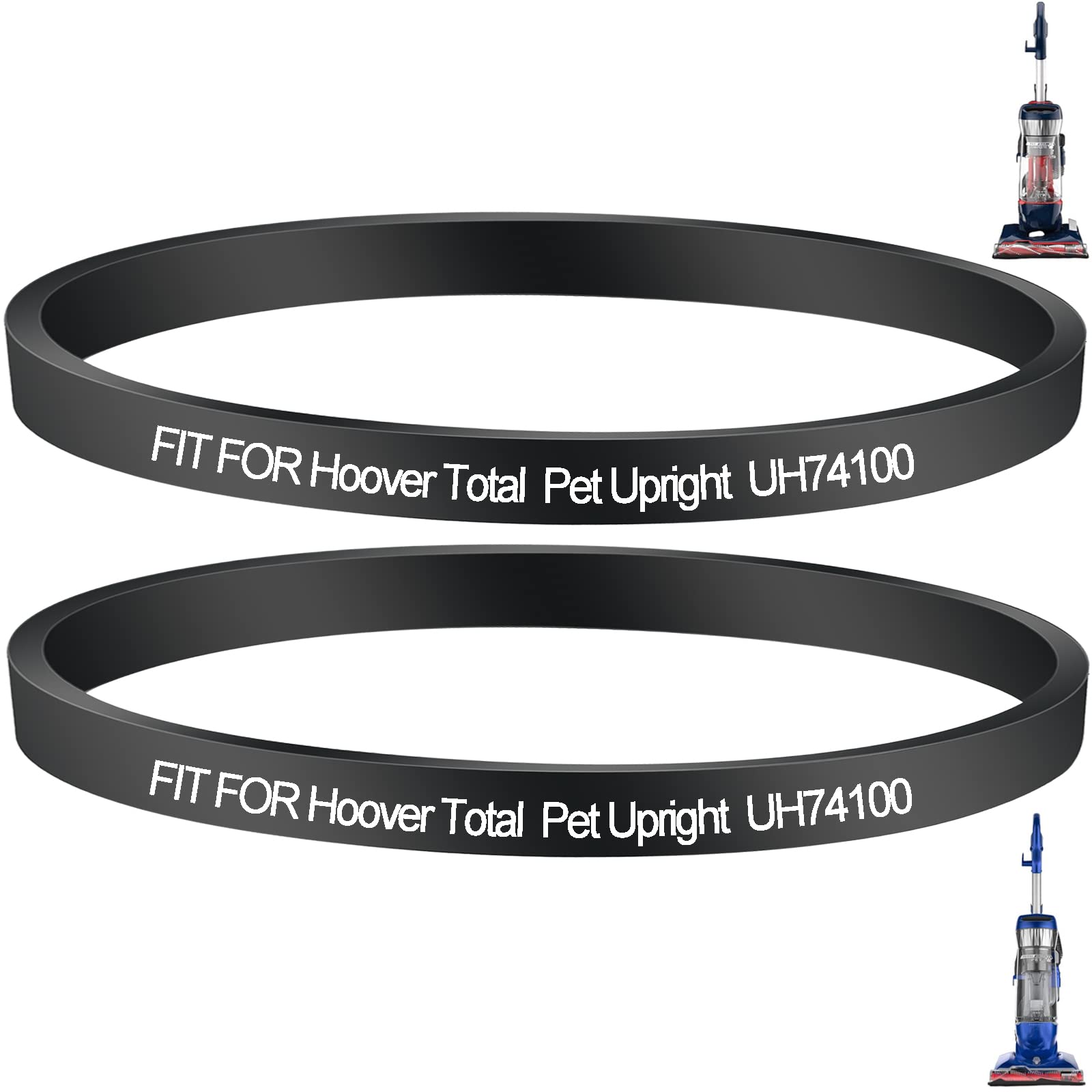 Hoover Vacuum Belt Replacement - Compatible with UH74100, UH72630, UH71250, UH71230, UH70935, UH70930, UH70605 Models - Perfect for Hoover Total Home Pet Bagless Upright Vacuum Cleaner - Ideal for Pet Hair Removal and Deep Carpet Cleaning