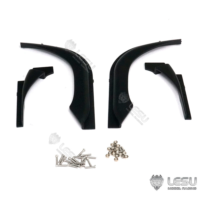 LESU Plastic Wheel Eyebrow Metal Pedal Plate Servo Protective Cover for 1/14 TGS RC Tractor Truck - Durable RC Crawler Parts for Off-Road Racing & Scale Model Building