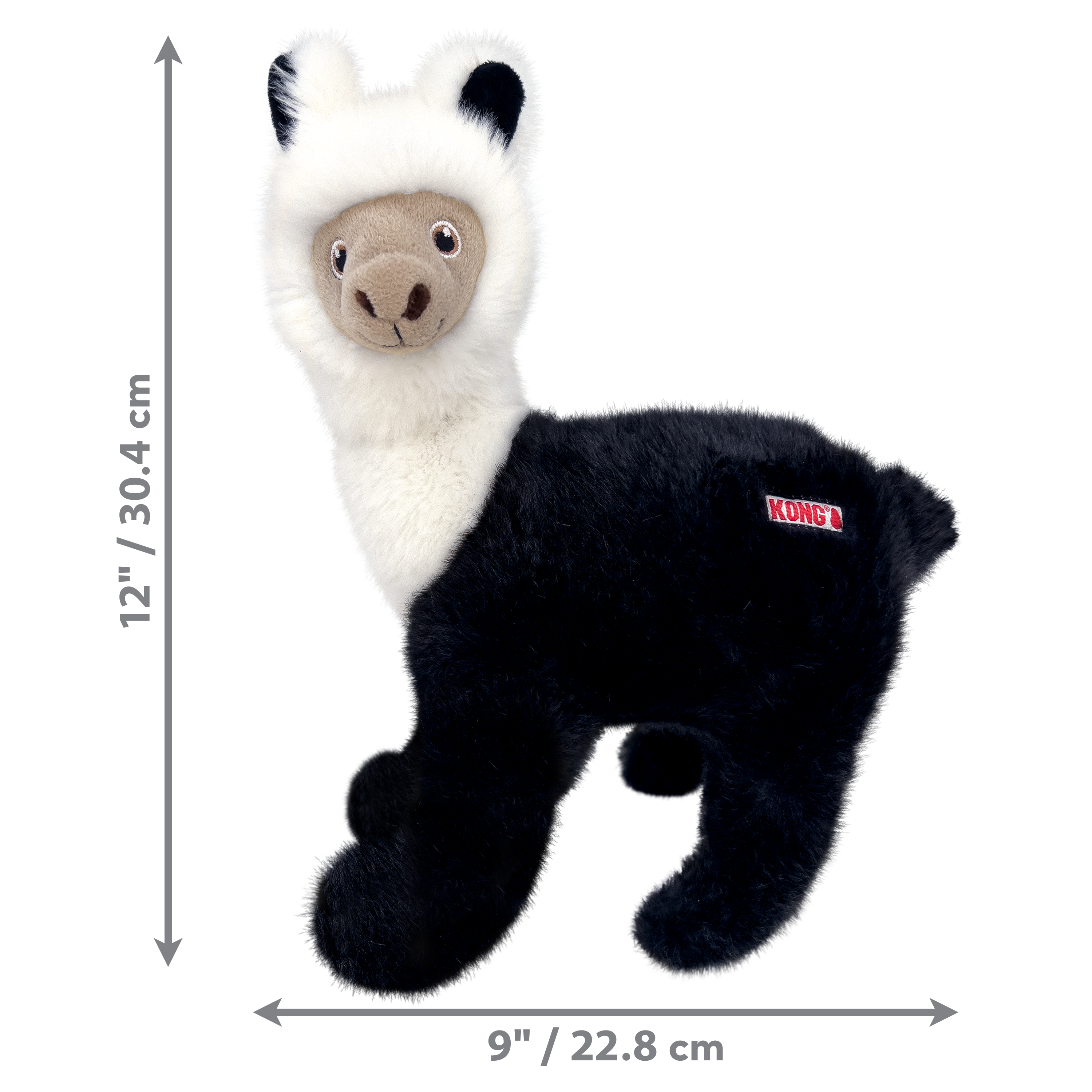Durable Toughz Llama Dog Chew Toy with Double Rattle - Chew-Proof Plush Toy for Aggressive Chewers | Perfect for Playtime & Training | KONG