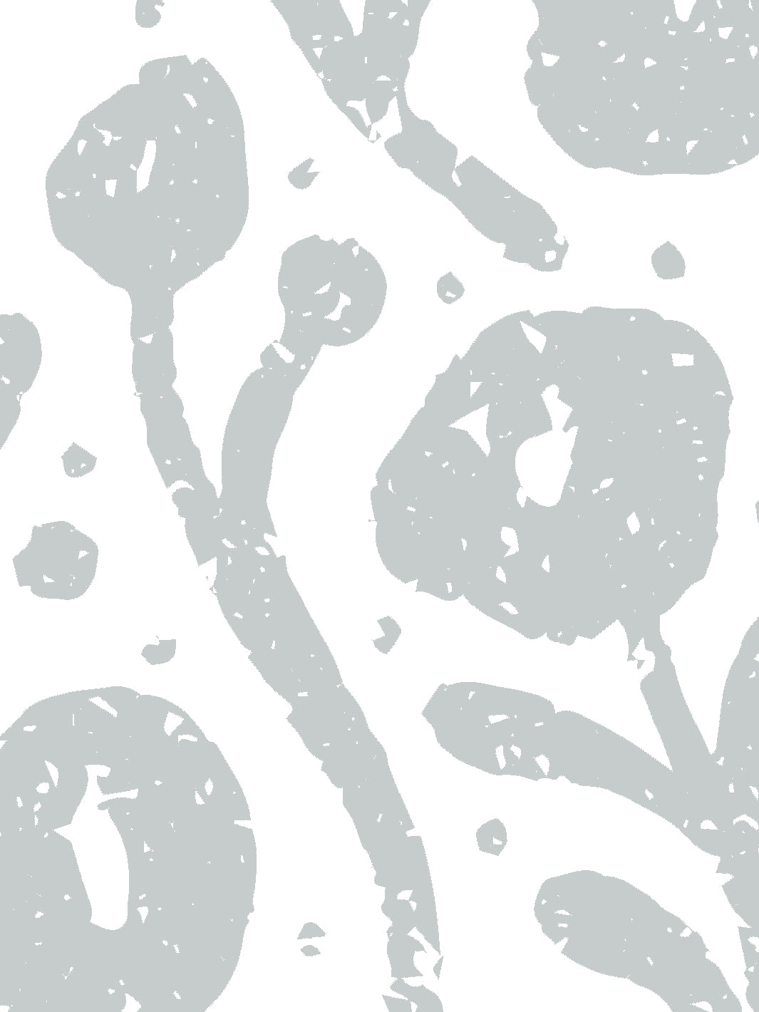 Eleanor Wallpaper by Sugar Paper - Silver Sage on White Design | Perfect for Living Room, Bedroom & Home Decor