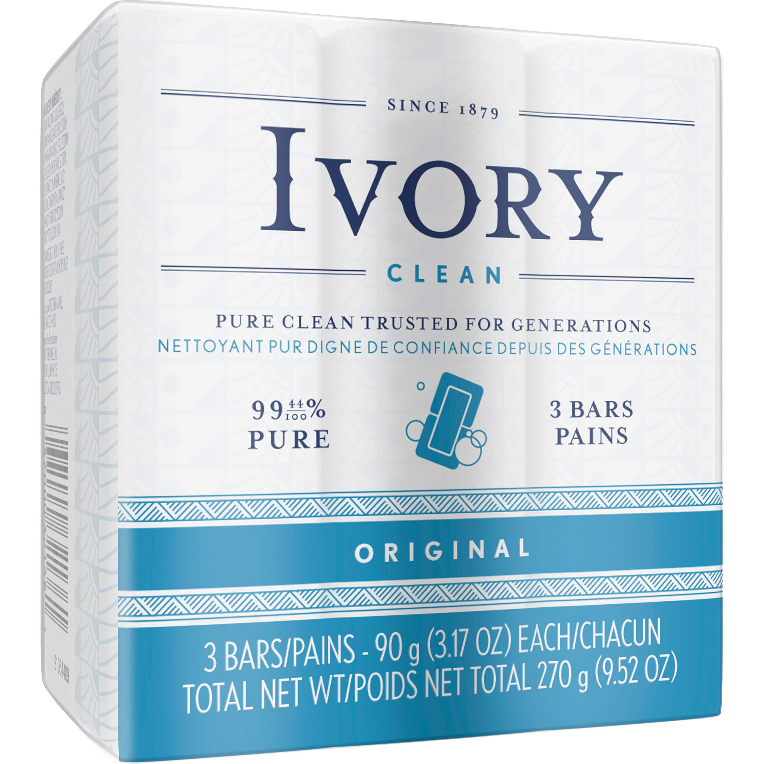 Natural Ivory Bar Soap for Sensitive Skin - Moisturizing Handmade Soap with Shea Butter - Perfect for Daily Bath, Shower & Gift Giving