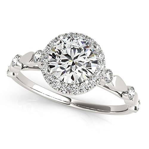 1920s Vintage Diamond Engagement Ring for Women - GIA Certified White Gold Diamond Ring | Perfect for Weddings, Anniversaries & Special Occasions