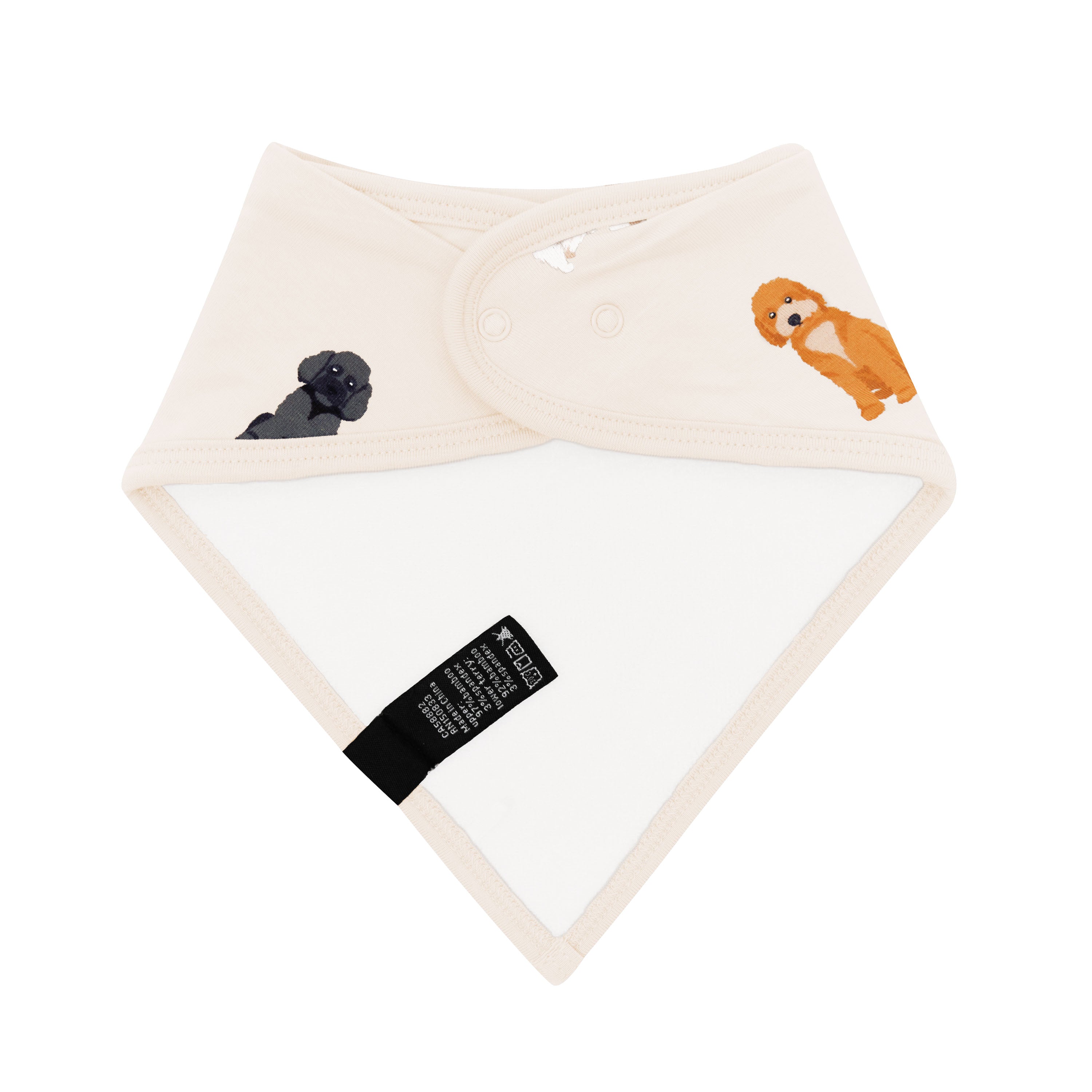 Fluffy Dog Bib - Cute & Absorbent Pet Bib for Messy Eaters - Perfect for Mealtime, Grooming & Travel with Your Dog