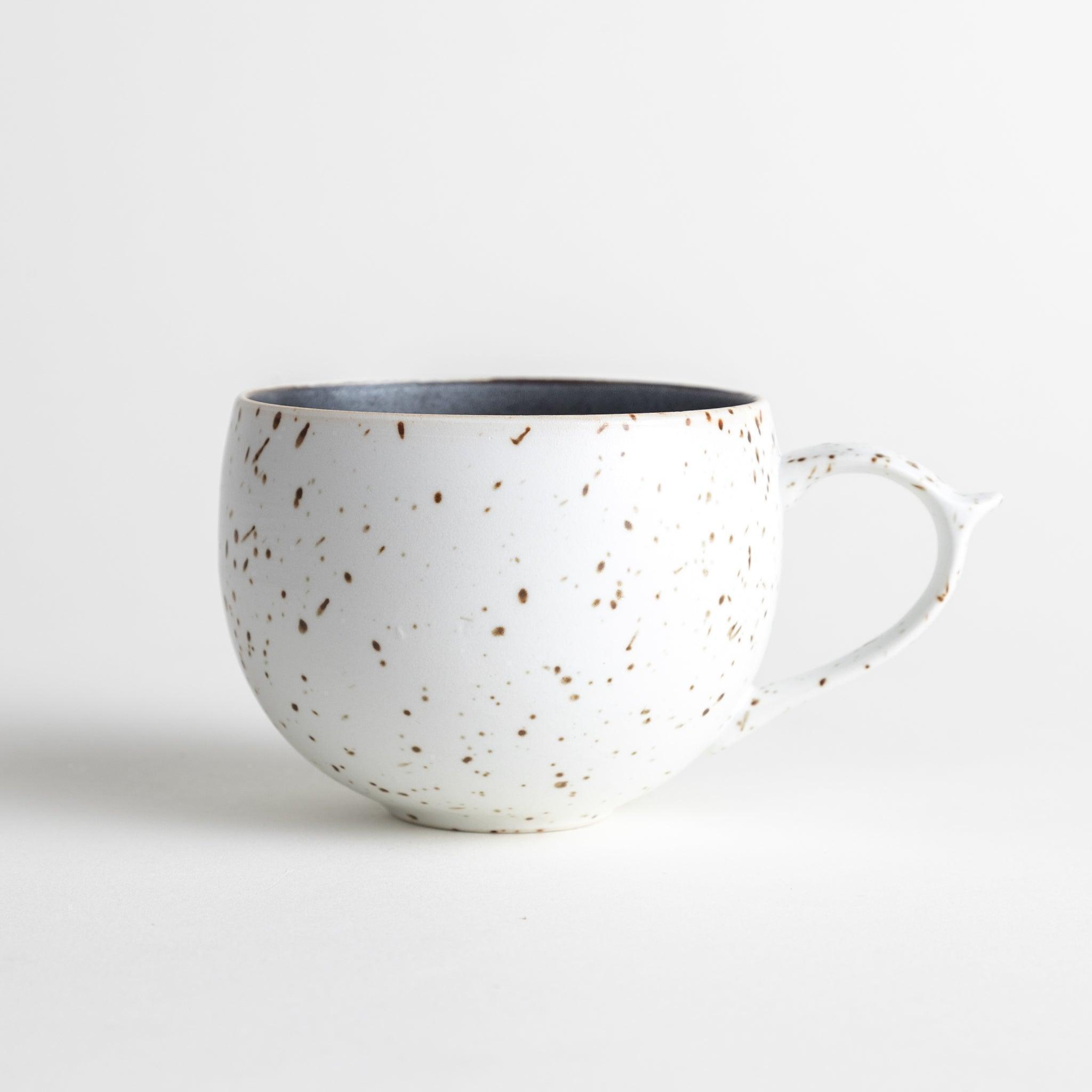 Speckled Ceramic Coffee Mug - 12oz Handmade Stoneware Cup for Tea, Hot Chocolate & Latte - Perfect for Home, Office & Gifts