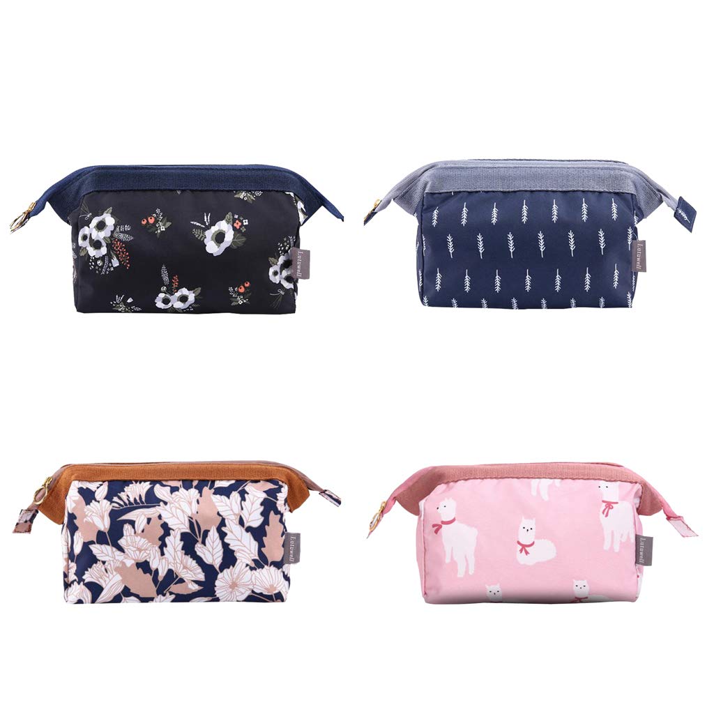 Stylish Black Travel Clutch Bag - Waterproof Cosmetic Makeup Pouch & Toiletry Organizer for Women | Perfect for Airplane Carry-On, Gym Essentials, and Daily Use