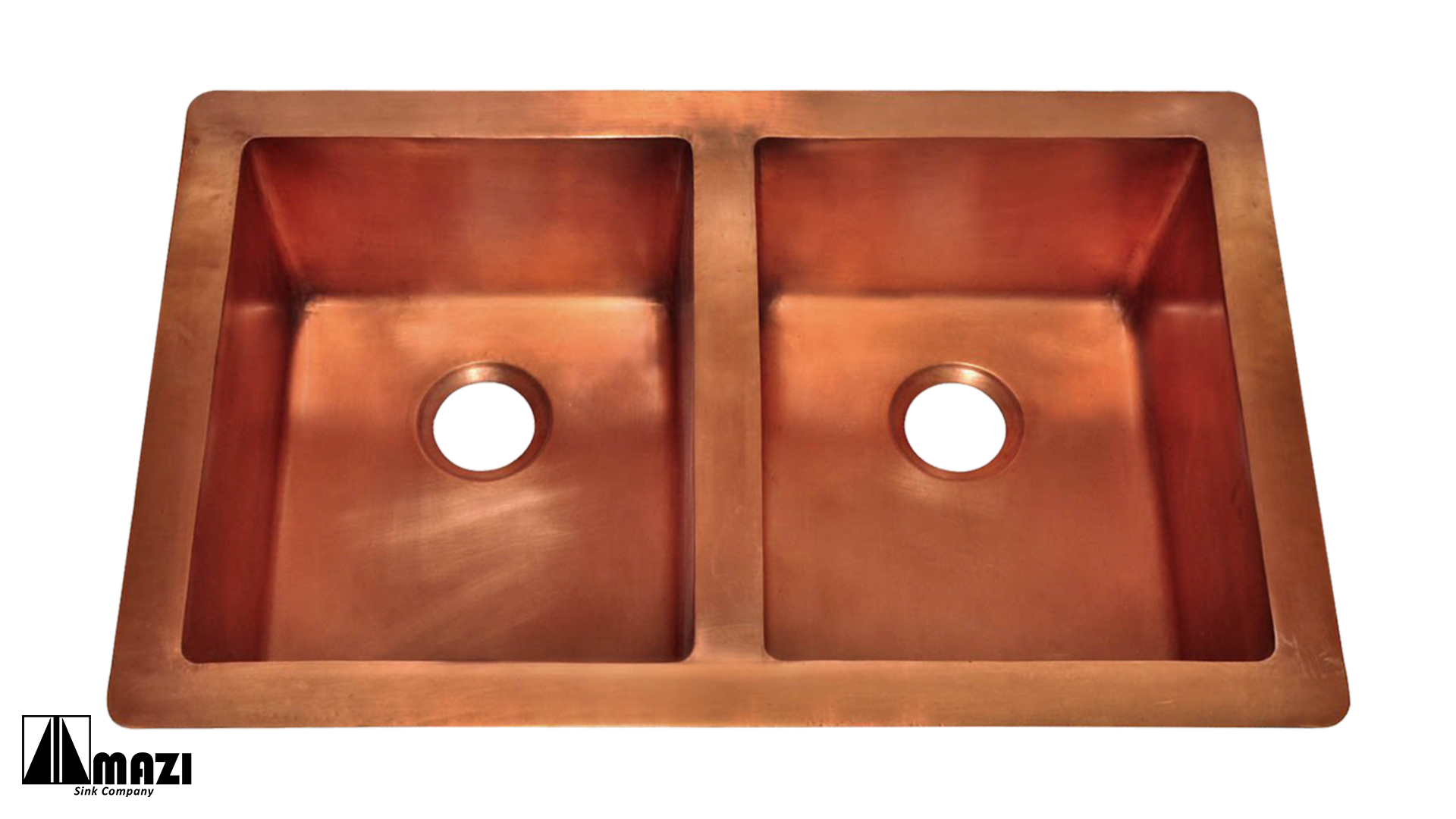 Premium Copper Kitchen Sink 1553TH - 16 Gauge Handcrafted Farmhouse Sink with Undermount Installation - Perfect for Rustic, Farmhouse & Modern Kitchens