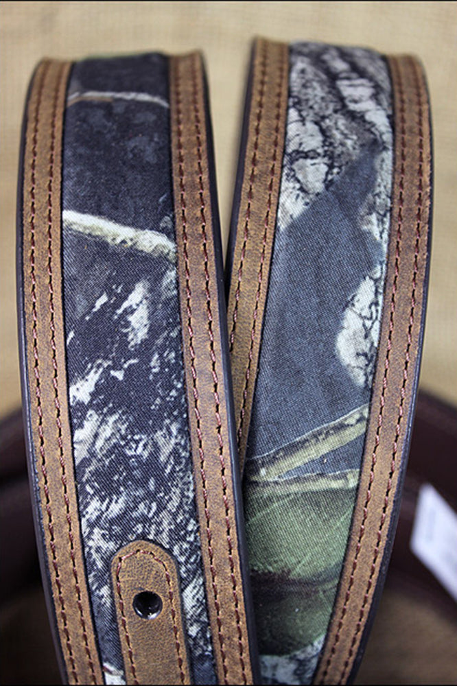 42 Inch Western Tack Nocona Mossy Oak Brown Leather Belt for Men - Durable Cowhide Rodeo Belt for Cowboy, Ranch Work & Outdoor Activities